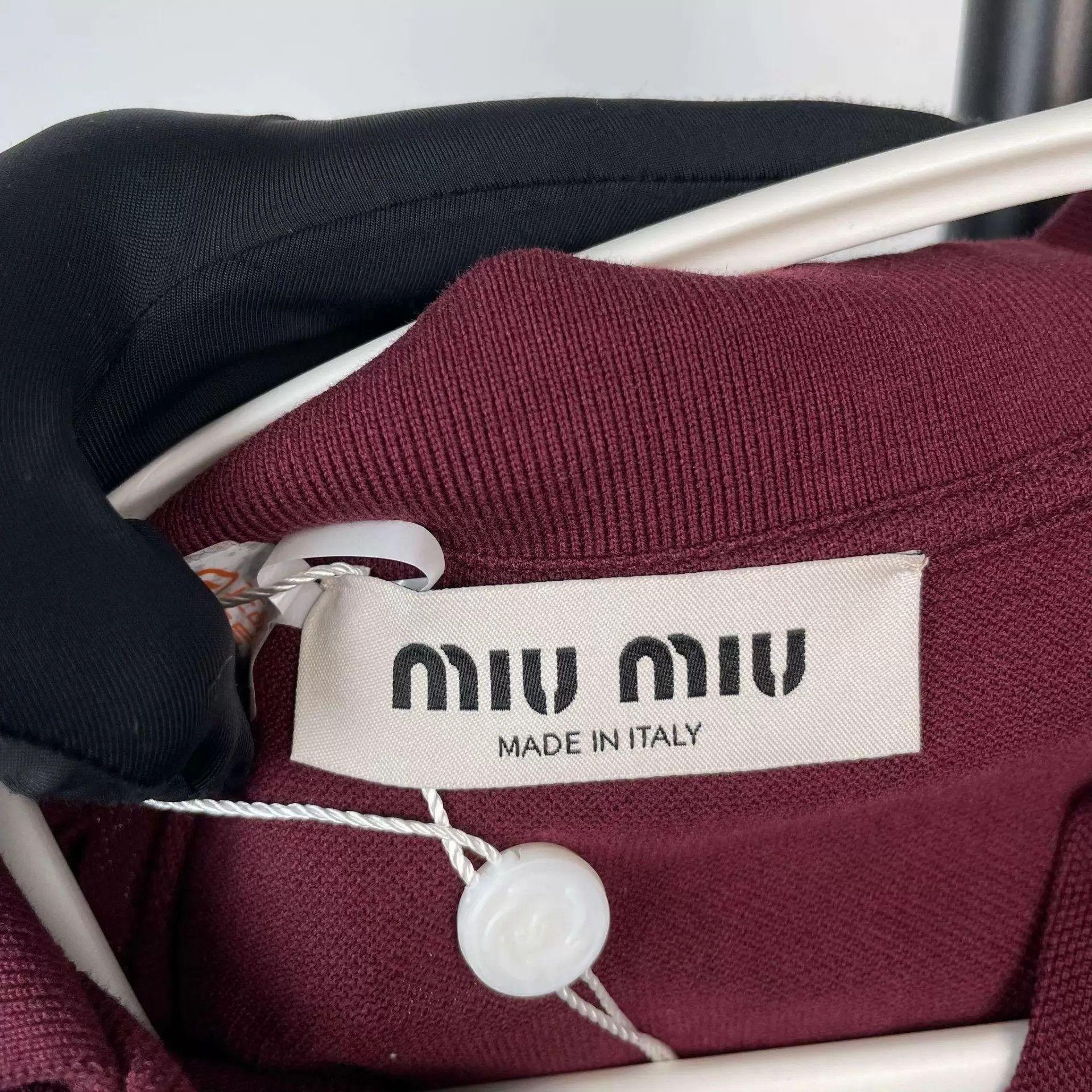 Miu Miu MIU MIU knit short sleeve women's S burgundy 97 New Size S / US 4 / IT 40 - 3 Thumbnail