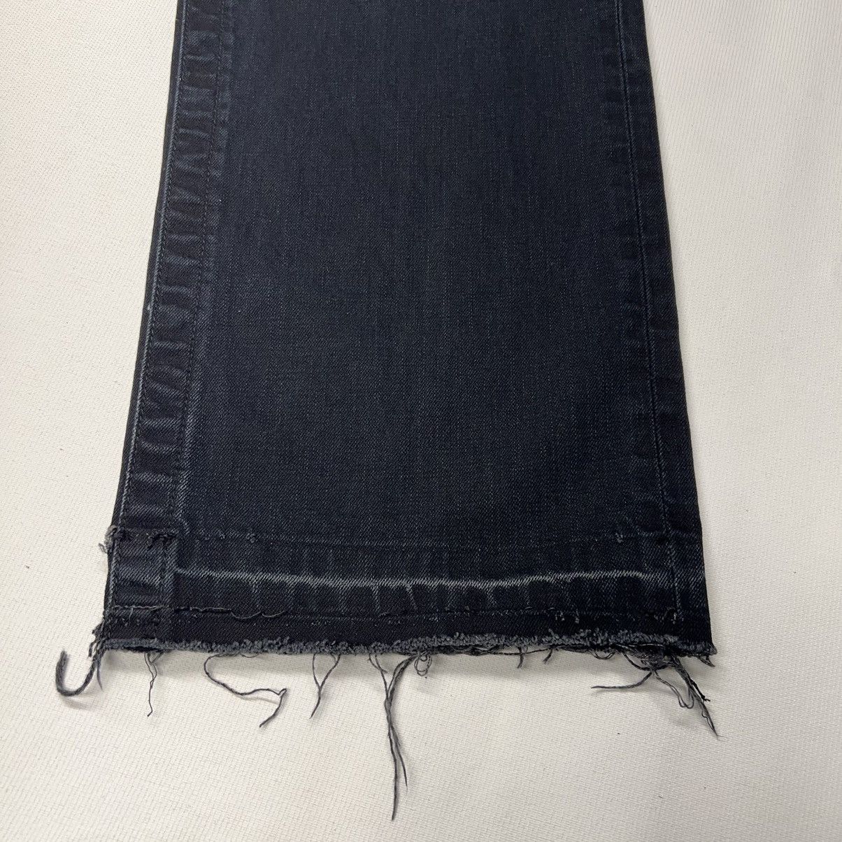 Vintage Parish Jeans Black Denim Straight Distressed Y2K Baggy Size US 40 / EU 56 - 2 Thumbnail