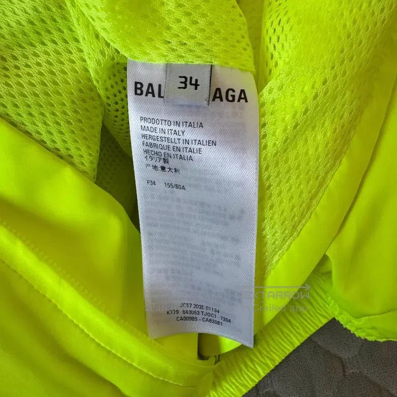 Balenciaga Balenciaga Neon Green Zip-Up Jacket Size XXS / US 00 / IT 34 - 4 Thumbnail