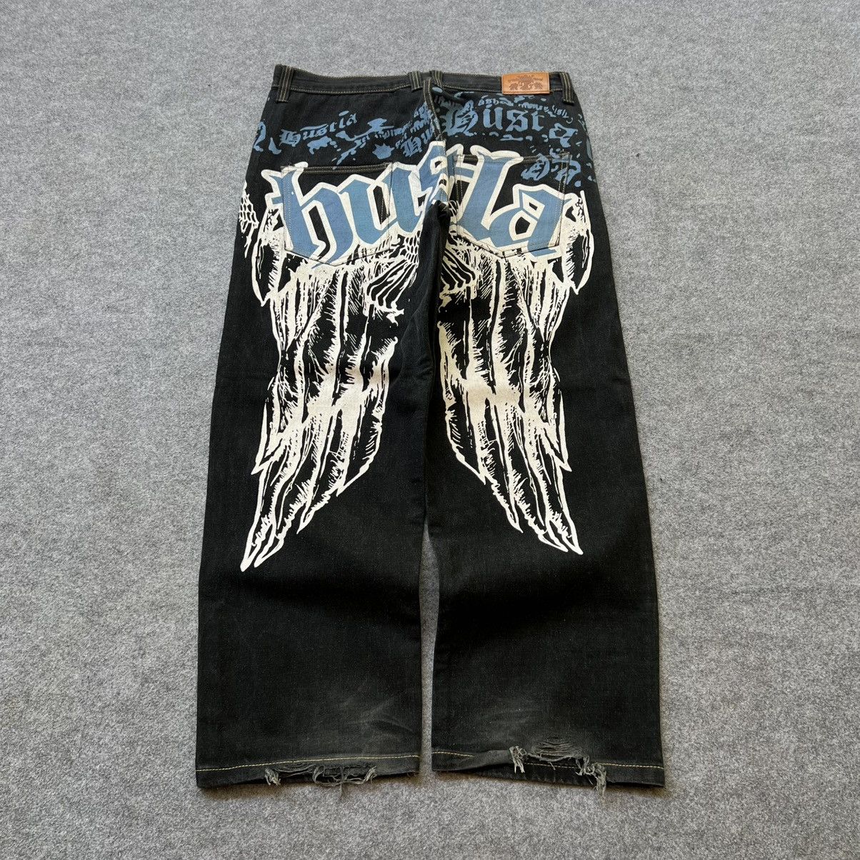 JNCO × Vintage Vintage Townz Raw Blue Baggy Jnco Style Jeans Size US 40 / EU 56 - 1 Thumbnail
