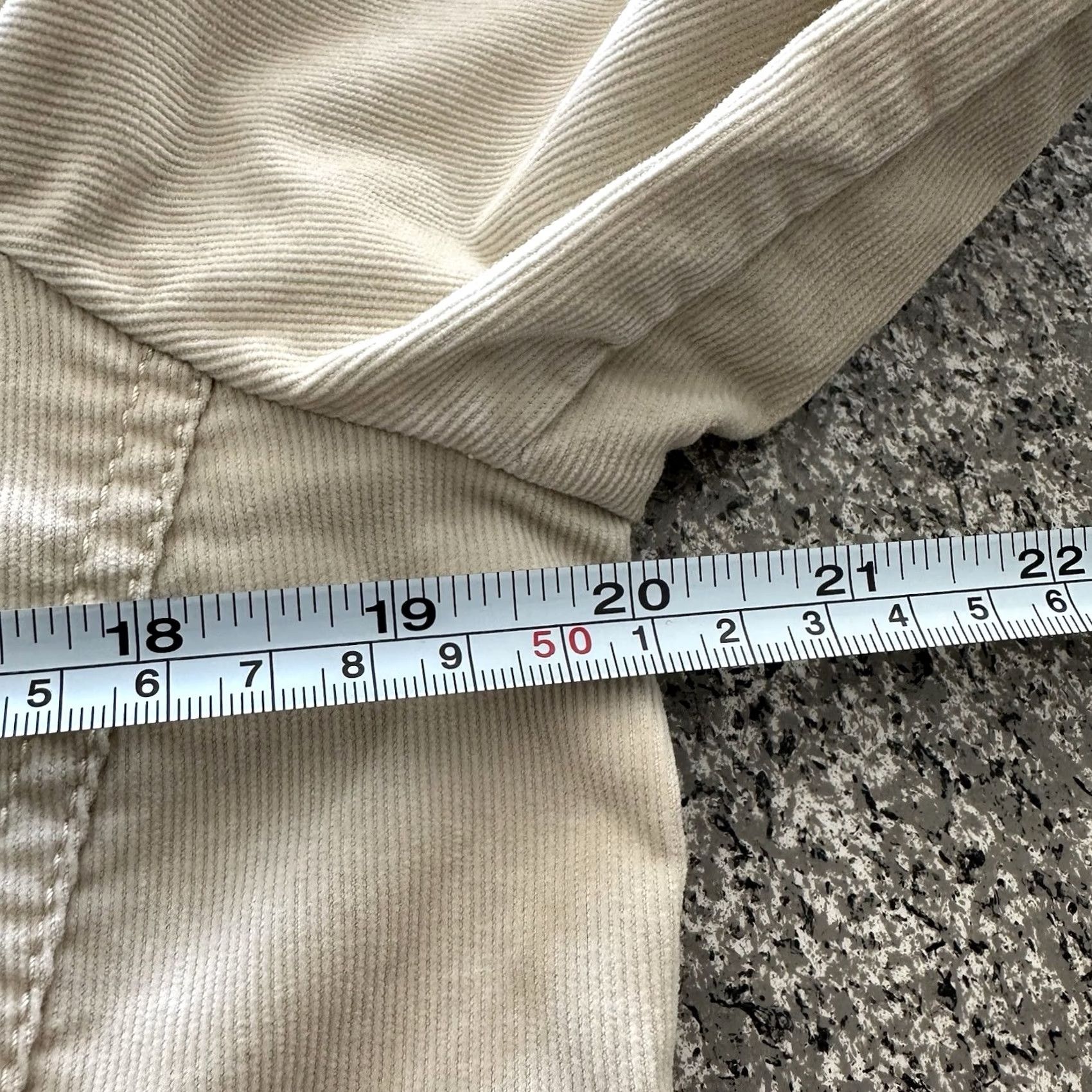 Lands' End Lands' End Jacket Women’s 8 Beige Corduroy Safari Field Button Up Shirt Size M / US 6-8 / IT 42-44 - 6 Thumbnail