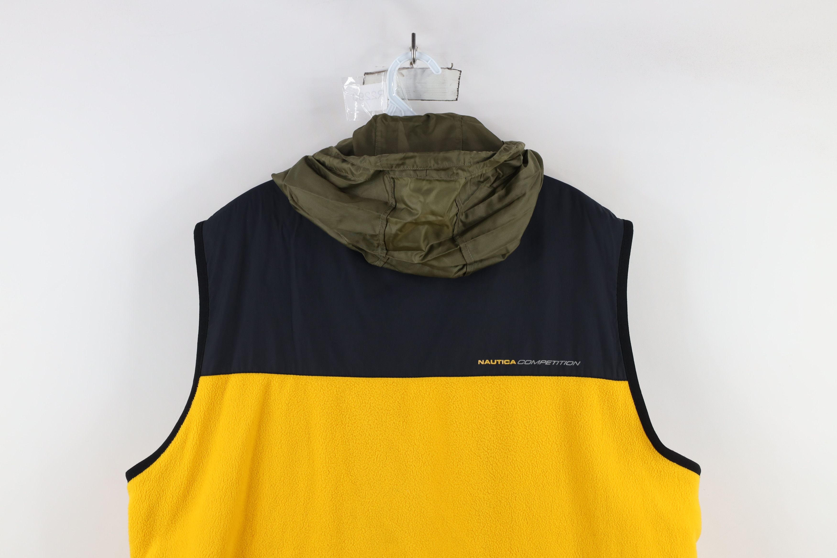 Nautica × Vintage Vintage 90s Nautica Competition Reversible Hooded Jacket Size US XXL / EU 58 / 5 - 16 Thumbnail
