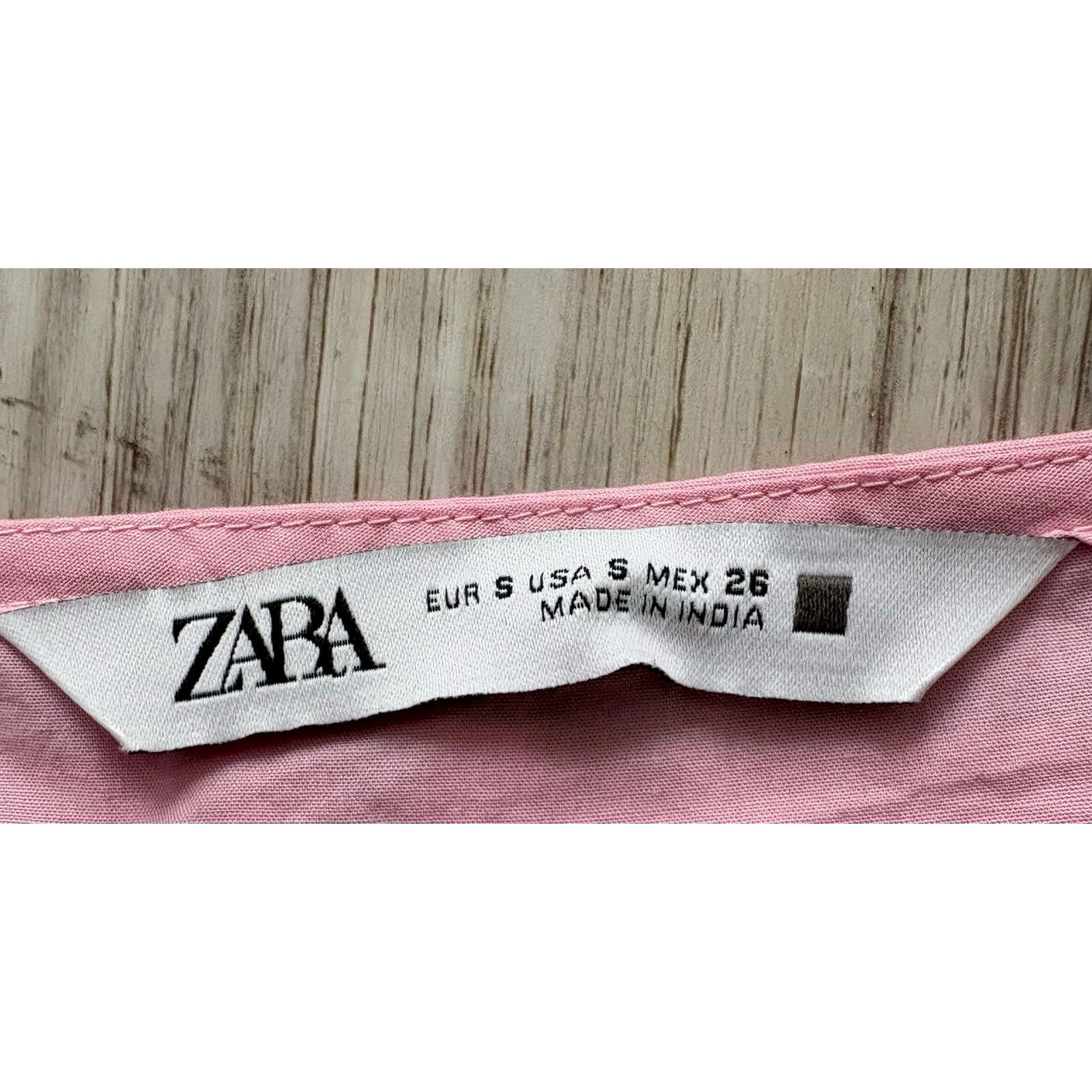 Zara Zara | Floral Embroidered Square Neck Crop Top | Small Size S / US 4 / IT 40 - 3 Thumbnail