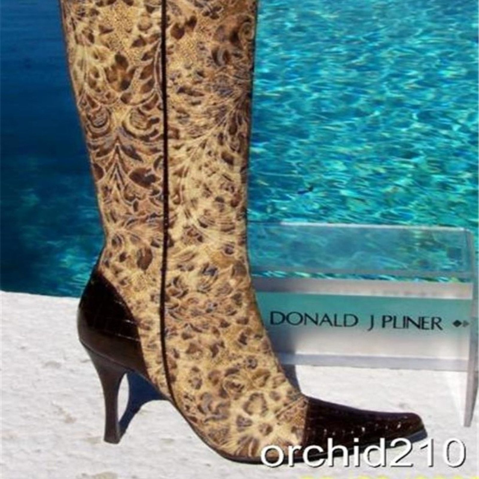 Donald Pliner Donald Pliner Bronze Gator Leather Leopard Boot $495 NWT Size US 6.5 / IT 36.5 - 2 Thumbnail