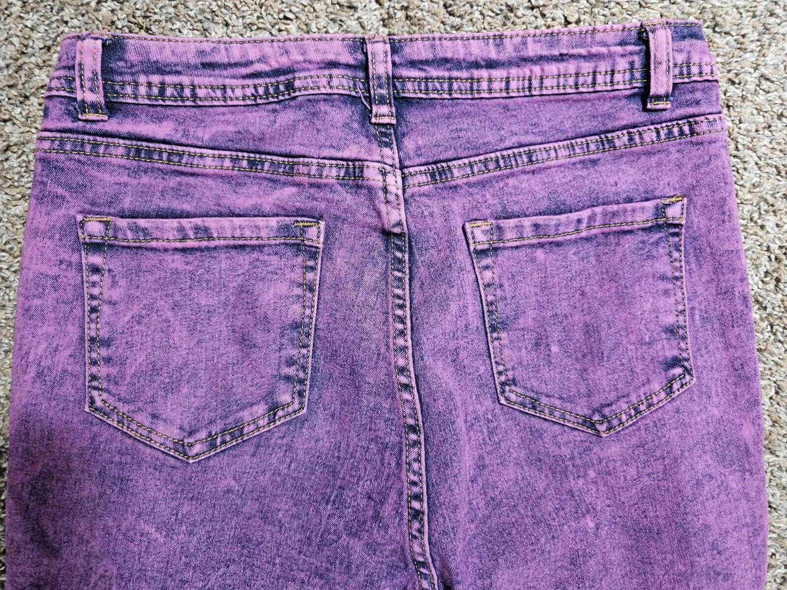 Pink AQ Jeans purple pink denim Size 13 Size 30" / US 8 / IT 44 - 8 Thumbnail