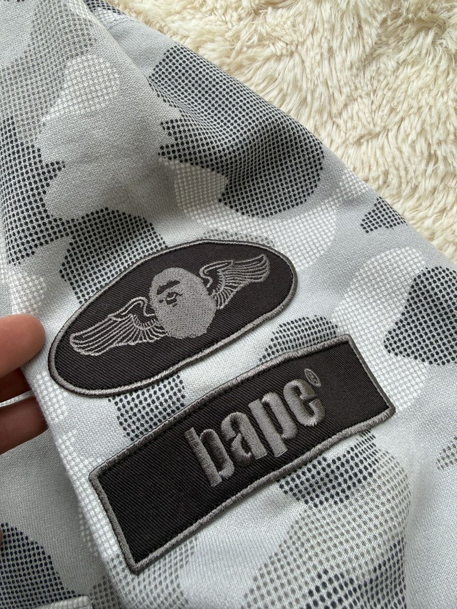 Bape A BATHING APE DOT CAMO SHARK WIDE FULL ZIP HOODIE 17AW Size US S / EU 44-46 / 1 - 17 Thumbnail