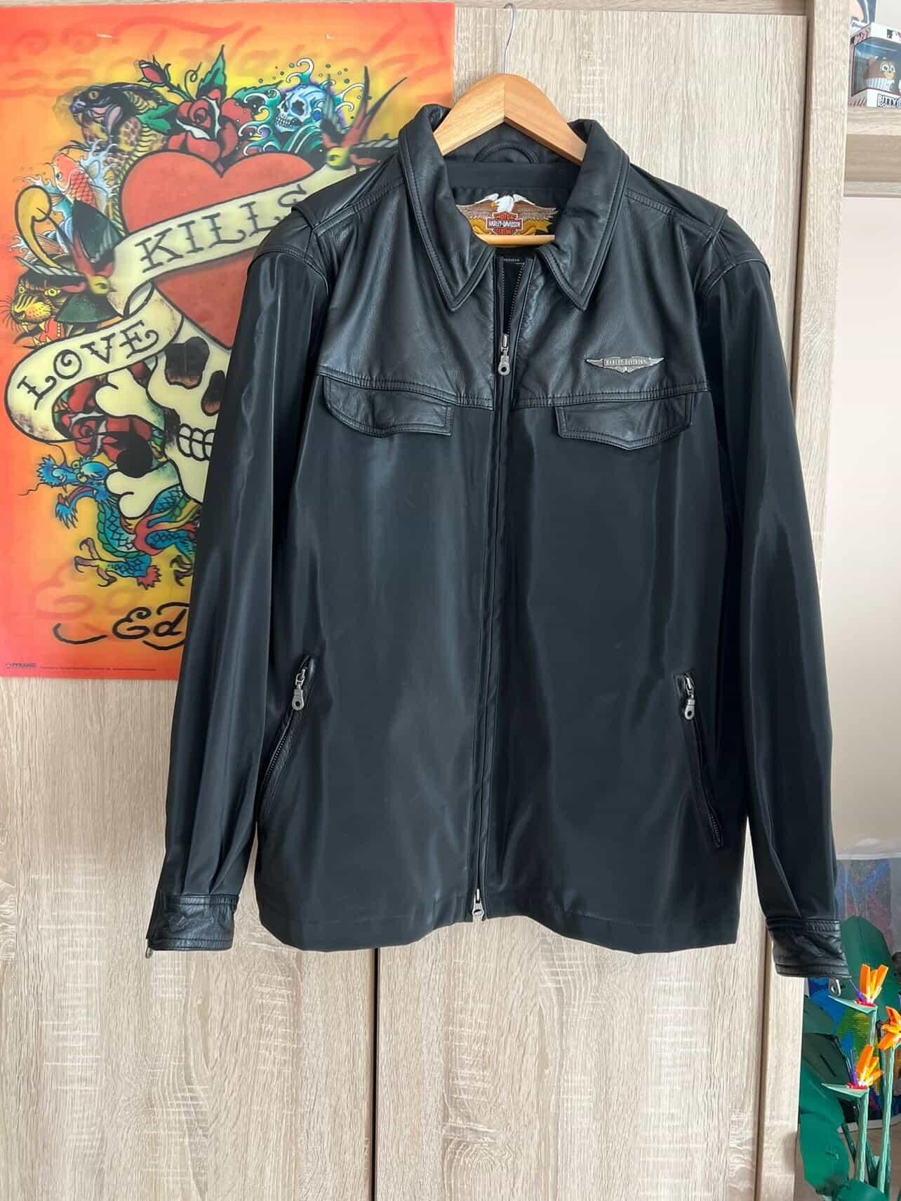 Harley Davidson Harley Davidson Hybrid Jacket Genuine leather with PVC 💥🔥 Size US XL / EU 56 / 4 - 20 Thumbnail
