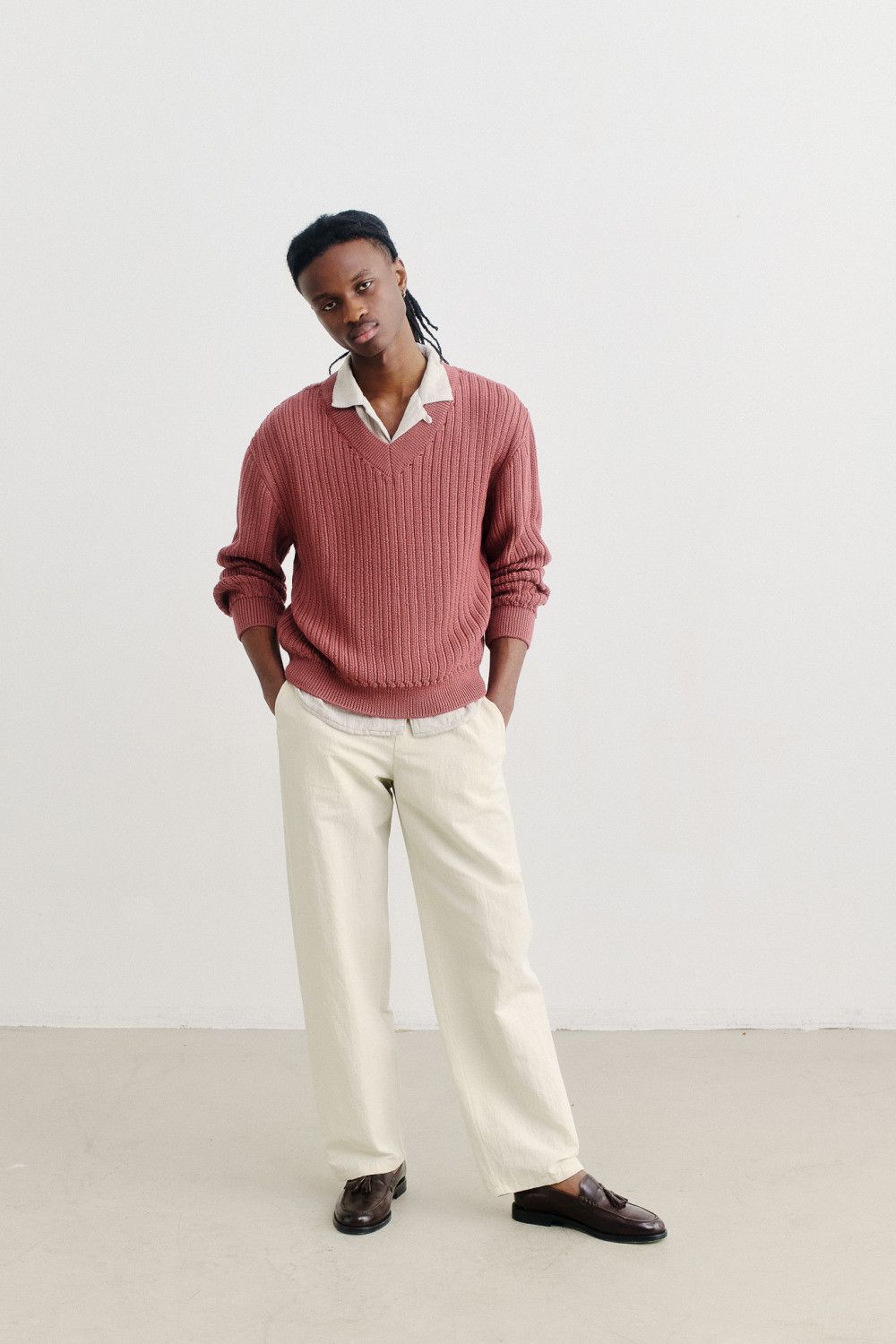 A Kind Of Guise 💚 SS24 A Kind Of Guise Saimir Knit Sweater Roze Small NEW Size US S / EU 44-46 / 1 - 4 Thumbnail