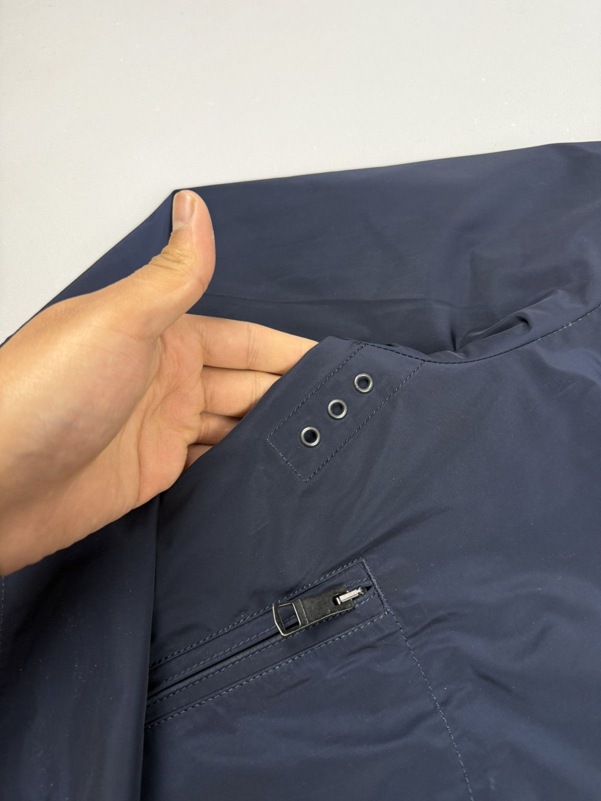 Burberry Burberry bomber navy blue whit novackeck size M mens Size US M / EU 48-50 / 2 - 11 Thumbnail