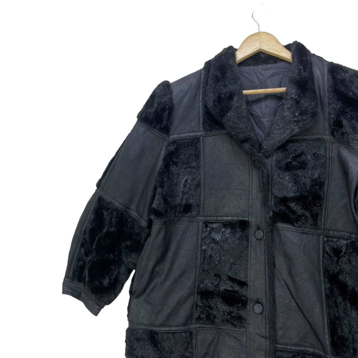 Issey Miyake × Japanese Brand Japanese Brand Pacthwork Faux Fur Jacket Size M / US 6-8 / IT 42-44 - 4 Thumbnail