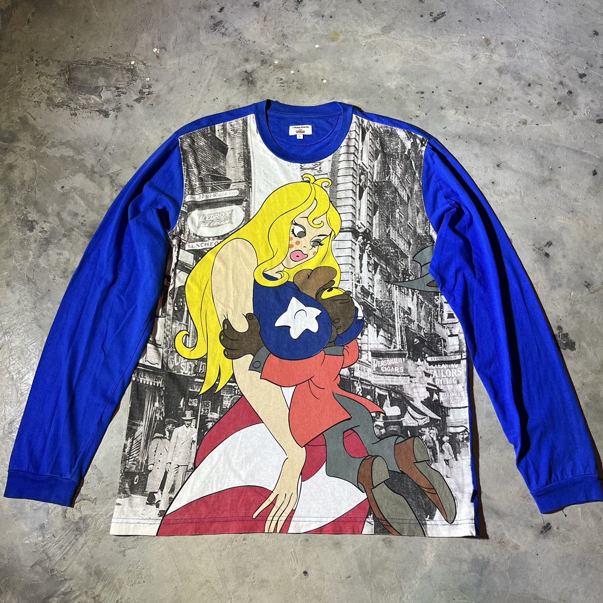 Pre-owned Supreme 2008 Ralph Bakshi Longsleeve Tshirt In Bleu