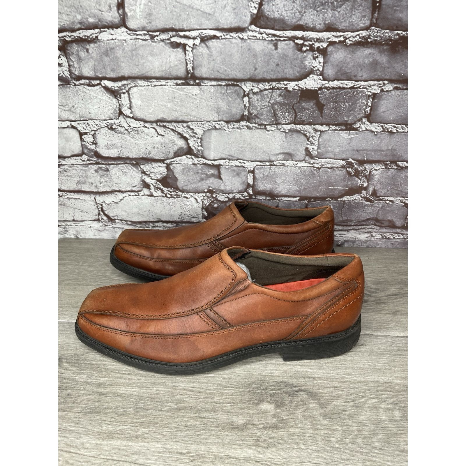 Rockport Rockport Trustech Brown Leather Slip On Casual Bicycle Toe L Size US 10.5 / EU 43-44 - 1 Thumbnail