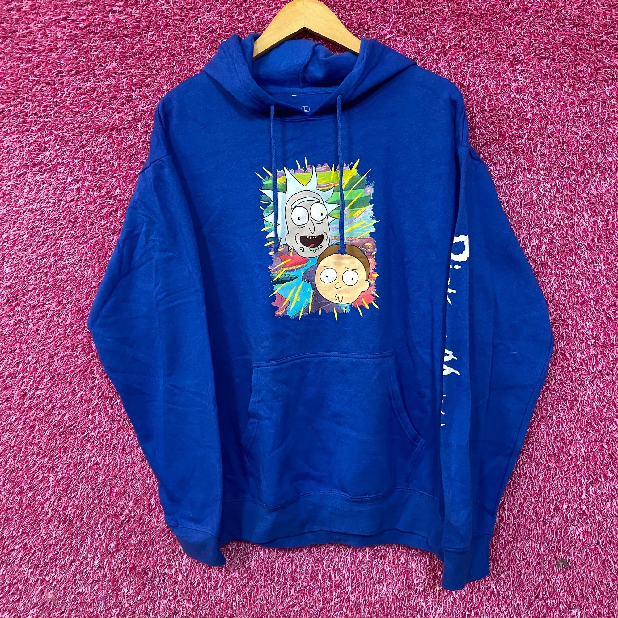 Ripple Junction Adult Swim Rick and Morty Graphic Print Hoodie Large Size US L / EU 52-54 / 3 - 1 Thumbnail