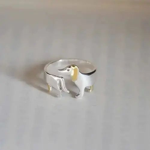 Ring Of Fire Cute dog Adjustable Ring Size ONE SIZE - 4 Thumbnail
