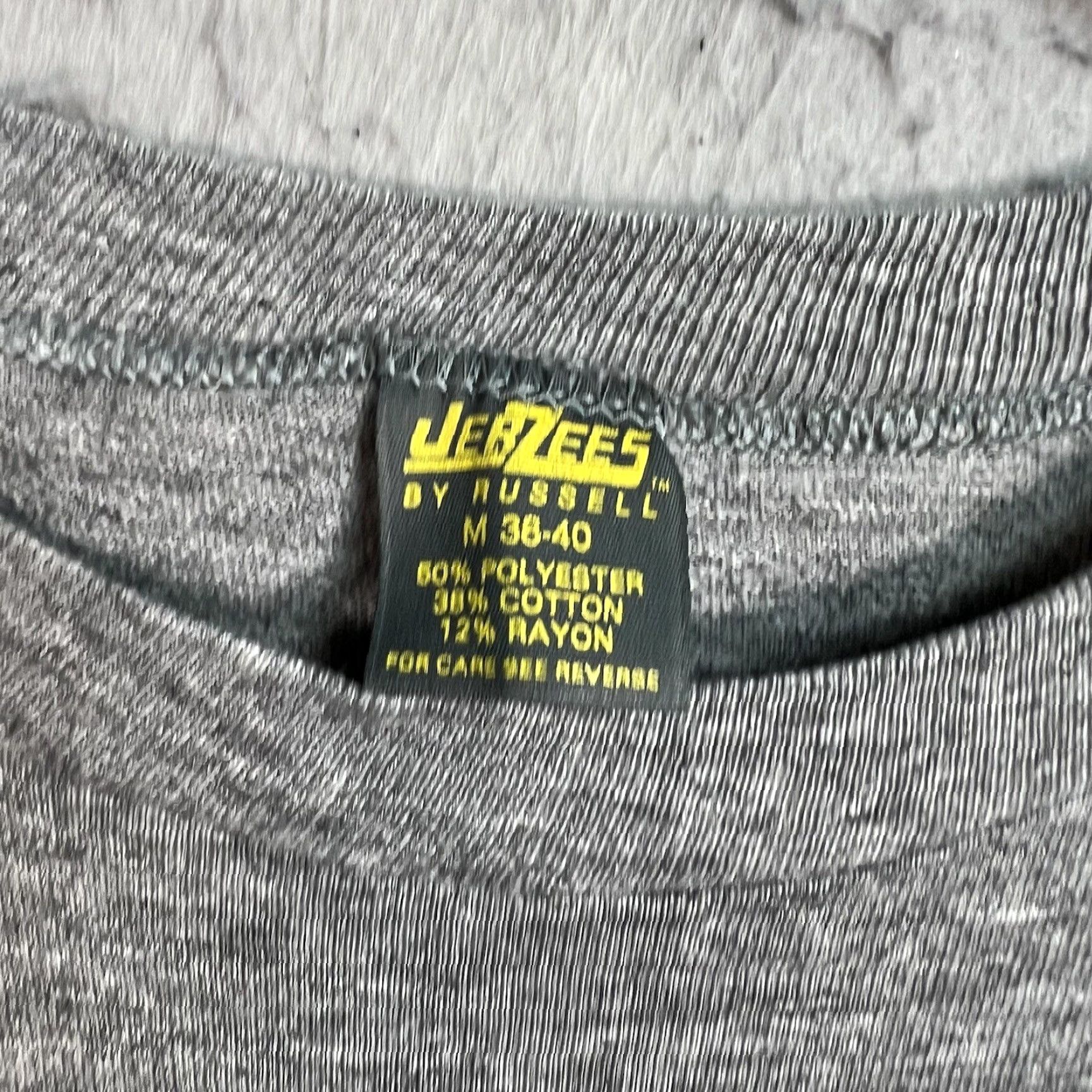 Nike VINTAGE Nike Swoosh T Shirt Adult Medium Gray Jerzees Tag USA Made Mens Size US M / EU 48-50 / 2 - 5 Thumbnail