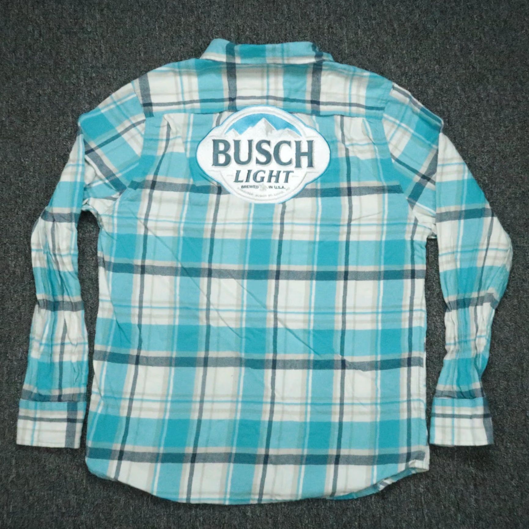 Vintage Angry Minnow Shirt Mens Large Blue Plaid Flannel Button-Up Size US L / EU 52-54 / 3 - 2 Thumbnail