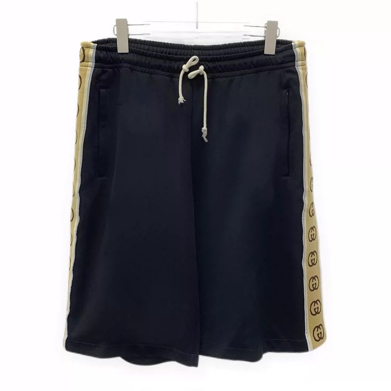 Gucci Gucci Size L Black side logo jacquard drawstring casual sh Size US 36 / EU 52 - 1 Thumbnail