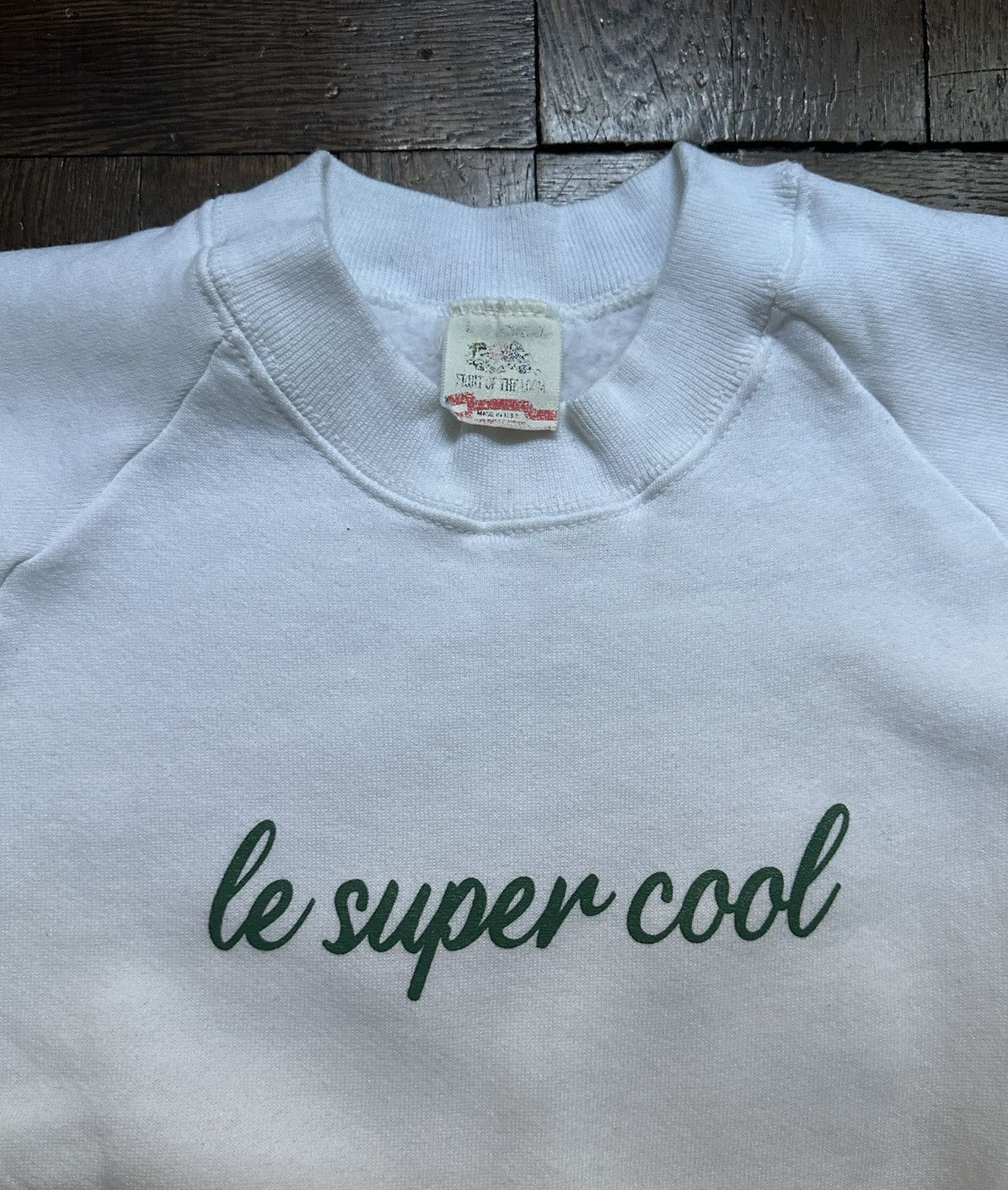 Other Vintage Fruit of the Loom Sweatshirt w/ Le Super Cool Print Size US L / EU 52-54 / 3 - 1 Thumbnail
