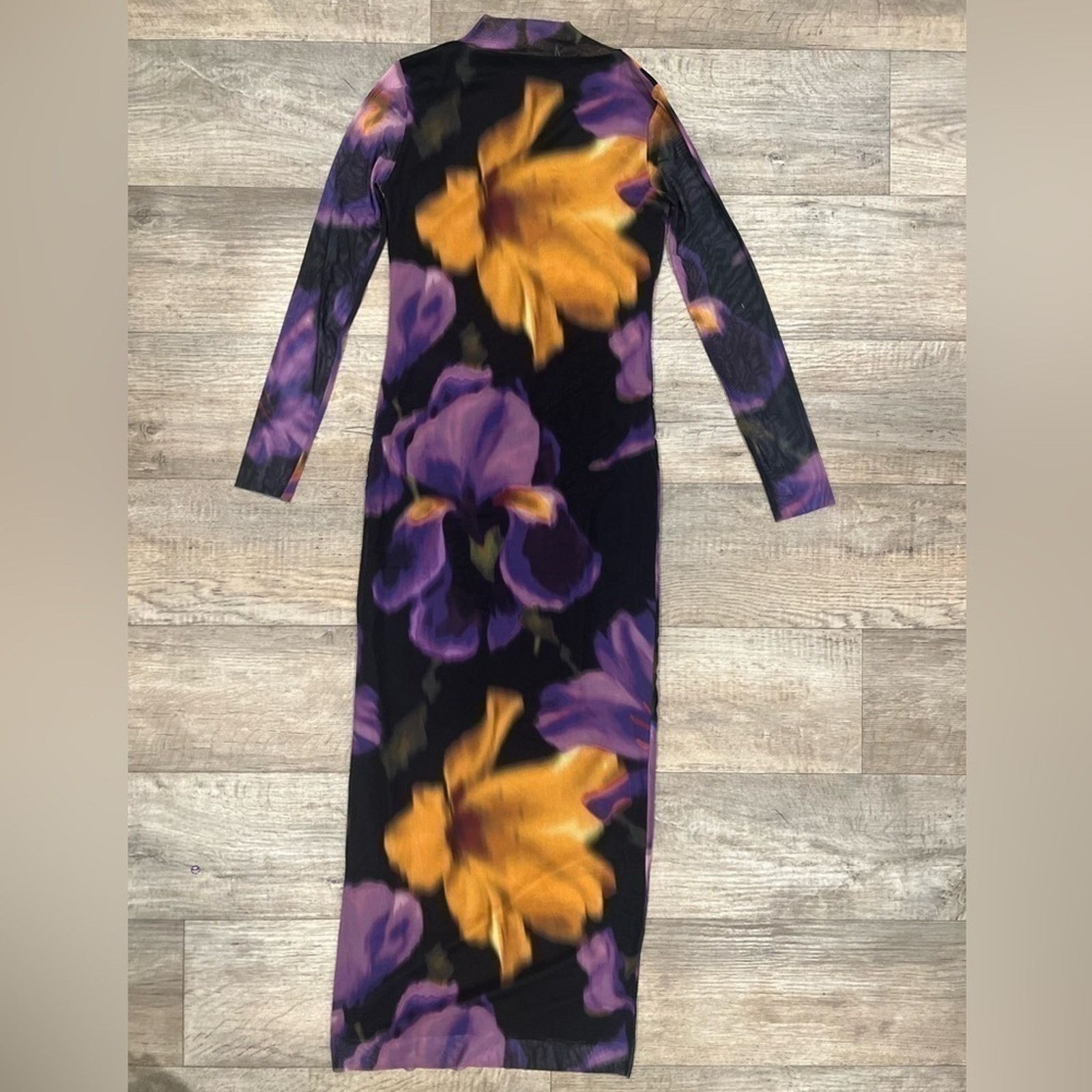 Mango MANGO Floral High Neck Maxi Dress NWT Size S / US 4 / IT 40 - 19 Thumbnail