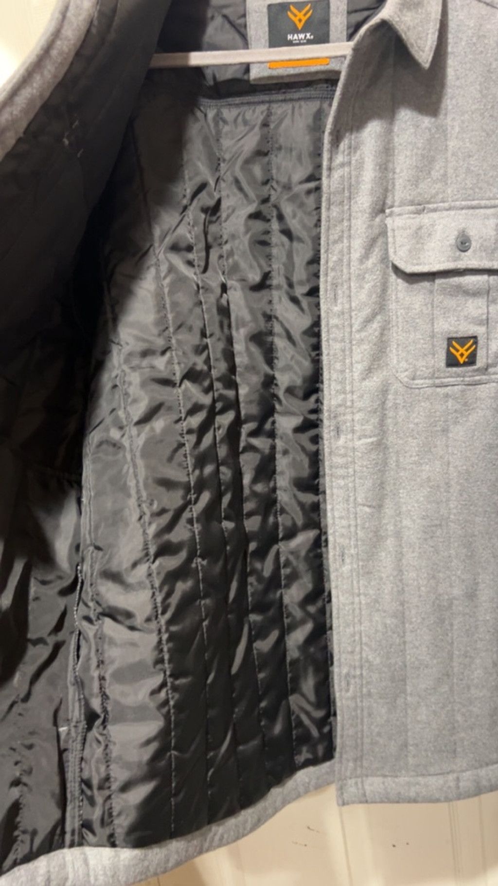 Other Men's HAWX Gray Lightweight Shirt Jacket L with Black Lining Size US L / EU 52-54 / 3 - 7 Thumbnail