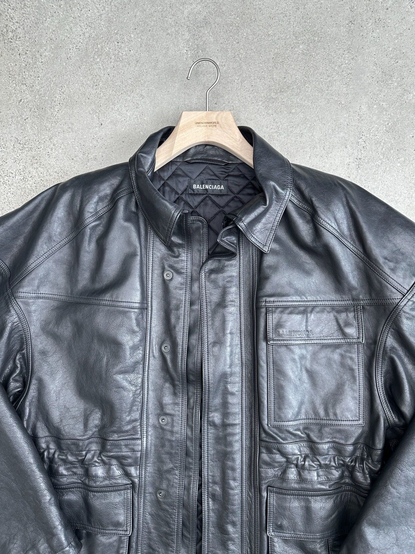 Balenciaga Balenciaga 21FW Oversized Vintage Buffalo Leather Parka 46 Size US S / EU 44-46 / 1 - 2 Thumbnail
