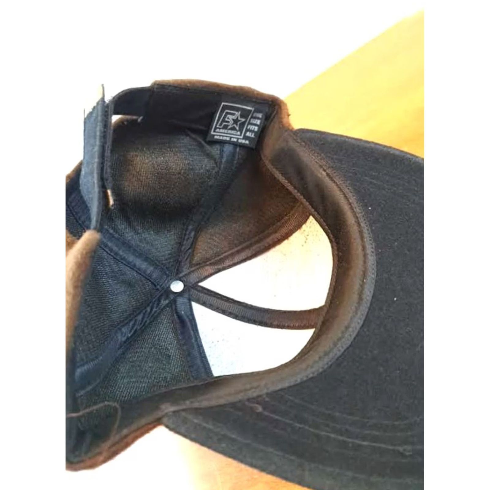 Vintage VINTAGE Cap America Hat Mens Adjustable Brown Blank USA Made with size Strap Size ONE SIZE - 5 Thumbnail