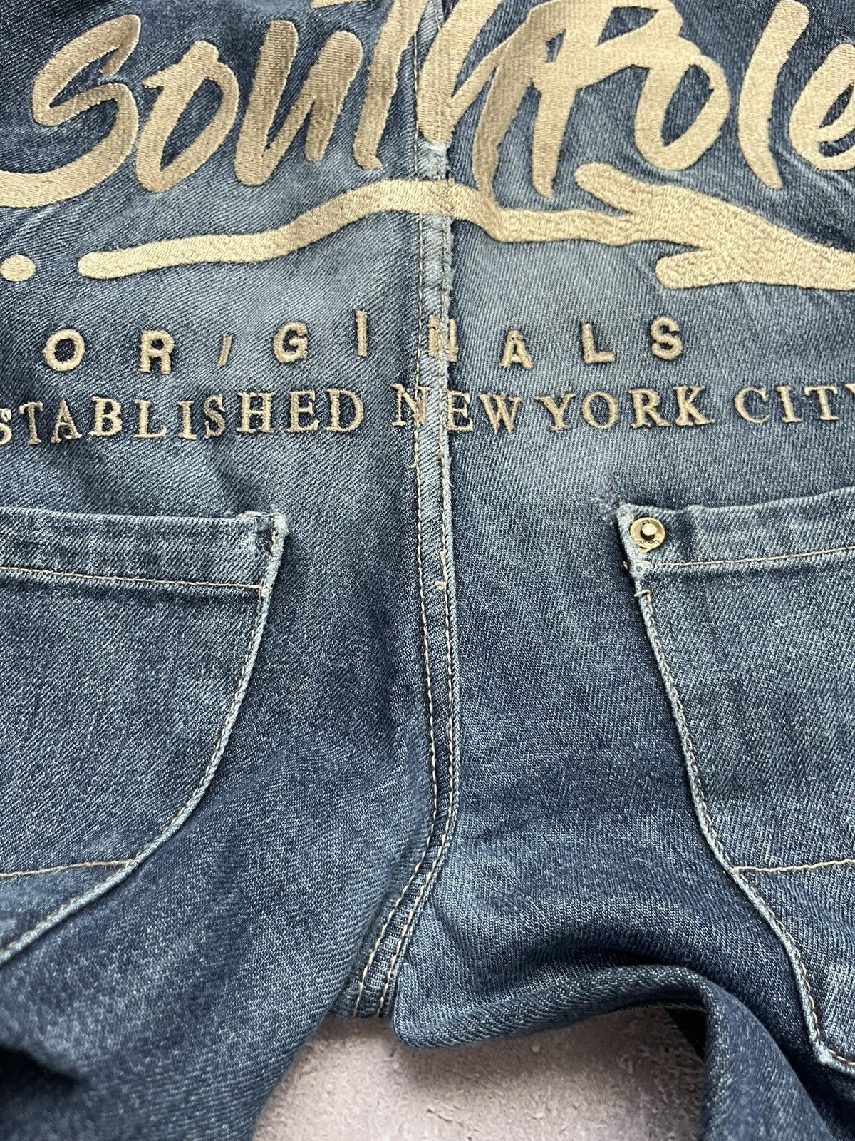 Southpole 💥RARE💥 Vintage South Pole Big Logo Embroidered Baggy Jeans Size US 30 / EU 46 - 16 Thumbnail