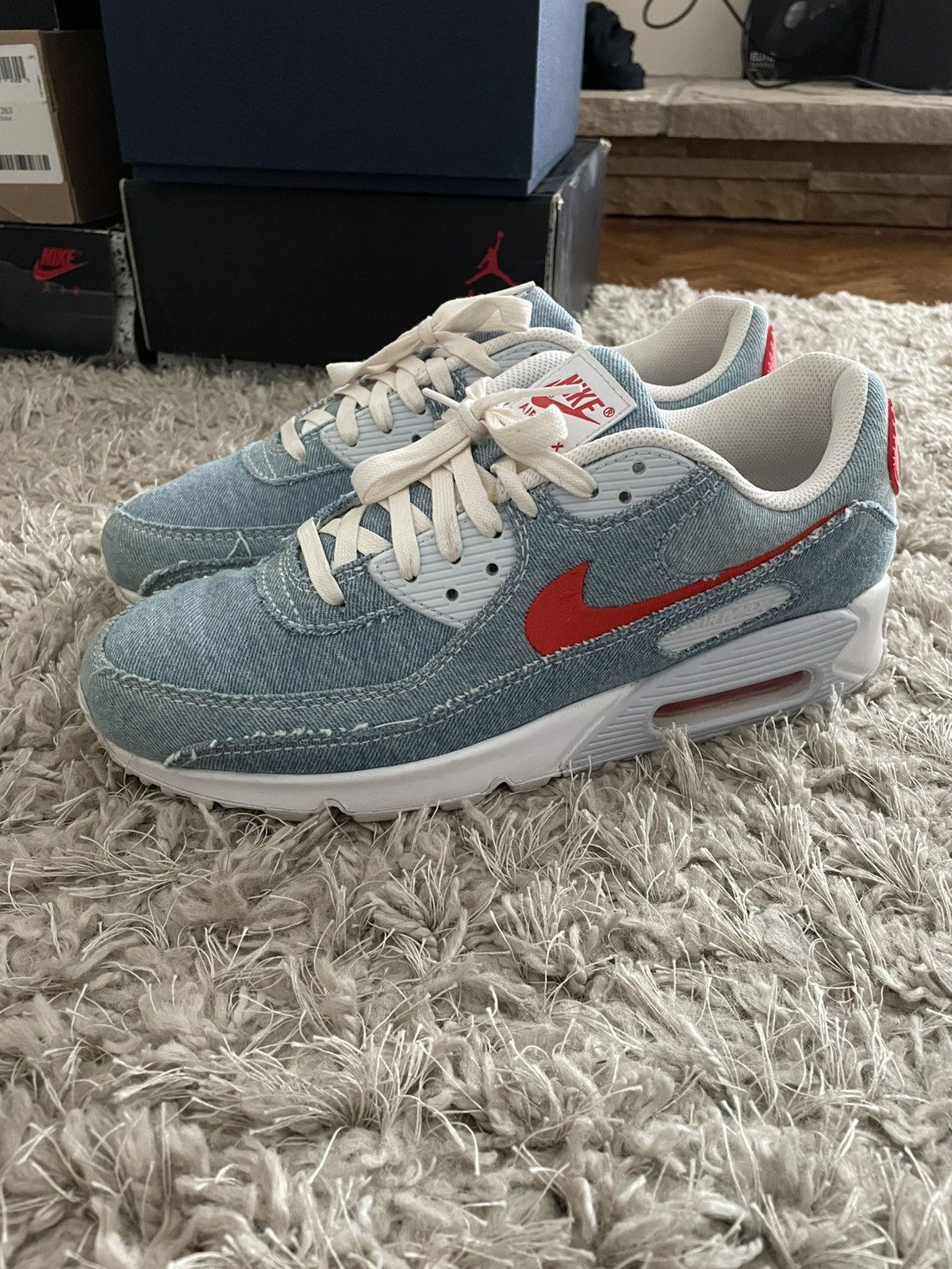 Nike Nike Air Max 90 Denim Size US 10.5 / EU 43-44 - 1 Thumbnail