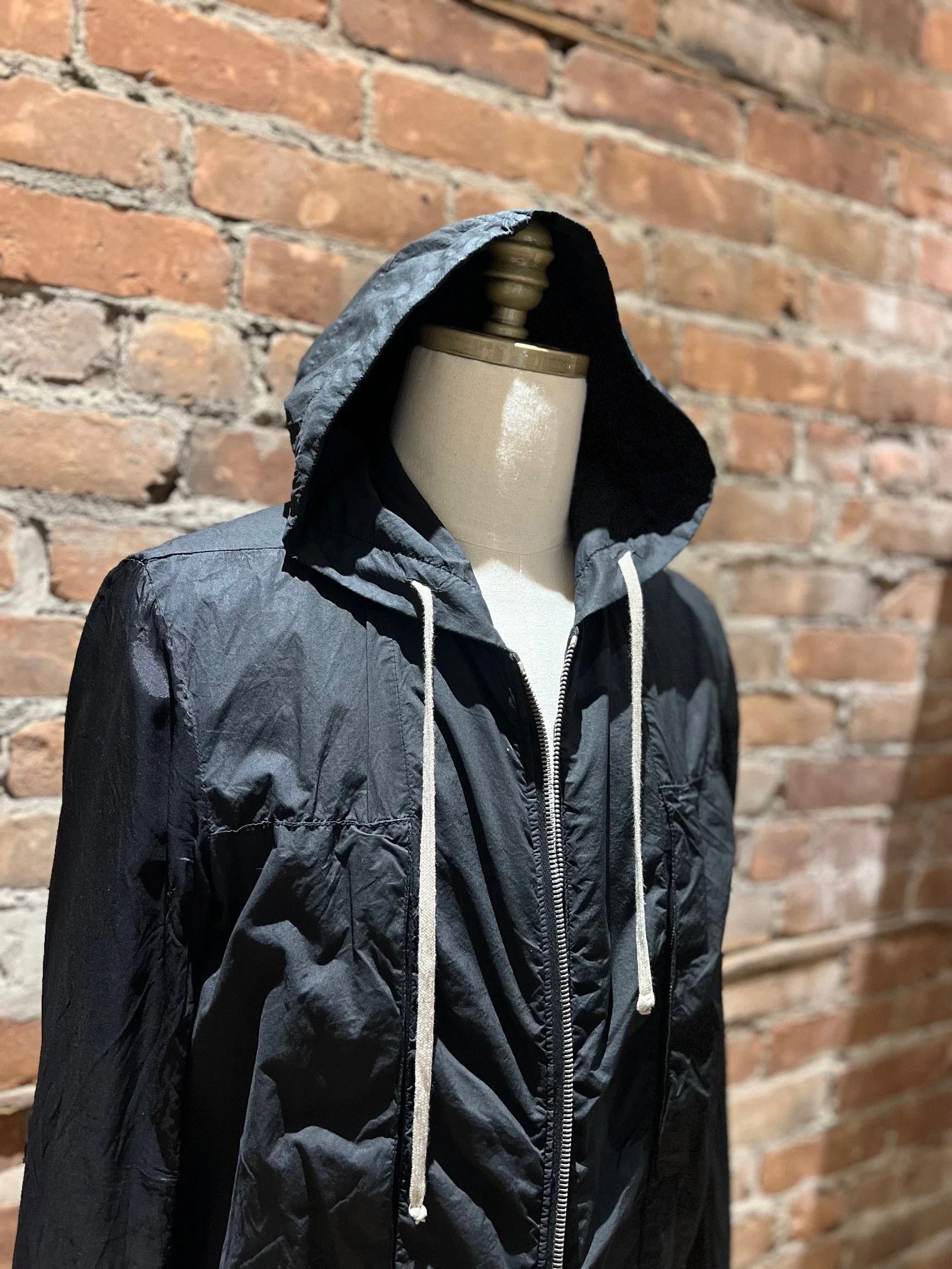 Rick Owens Drkshdw Rick Owens DRKSHDW Long Hooded Jacket – DU1762/P CA0124 Size US M / EU 48-50 / 2 - 5 Thumbnail