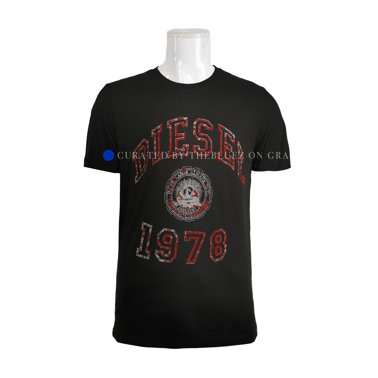Diesel Black Logo Graphic T-Shirt in Size L Size US L / EU 52-54 / 3 - 1 Thumbnail