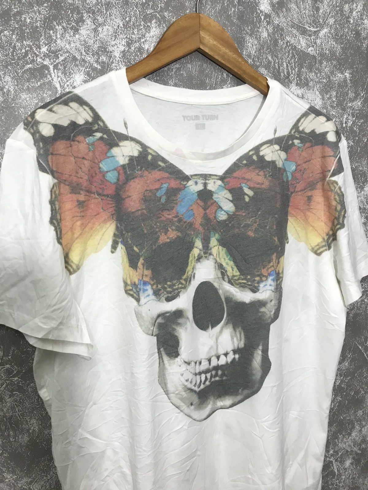Affliction × Ed Hardy × Southpole Your Turn Affliction Skull Butterfly Y2K Graphic Tee Size US XL / EU 56 / 4 - 3 Thumbnail