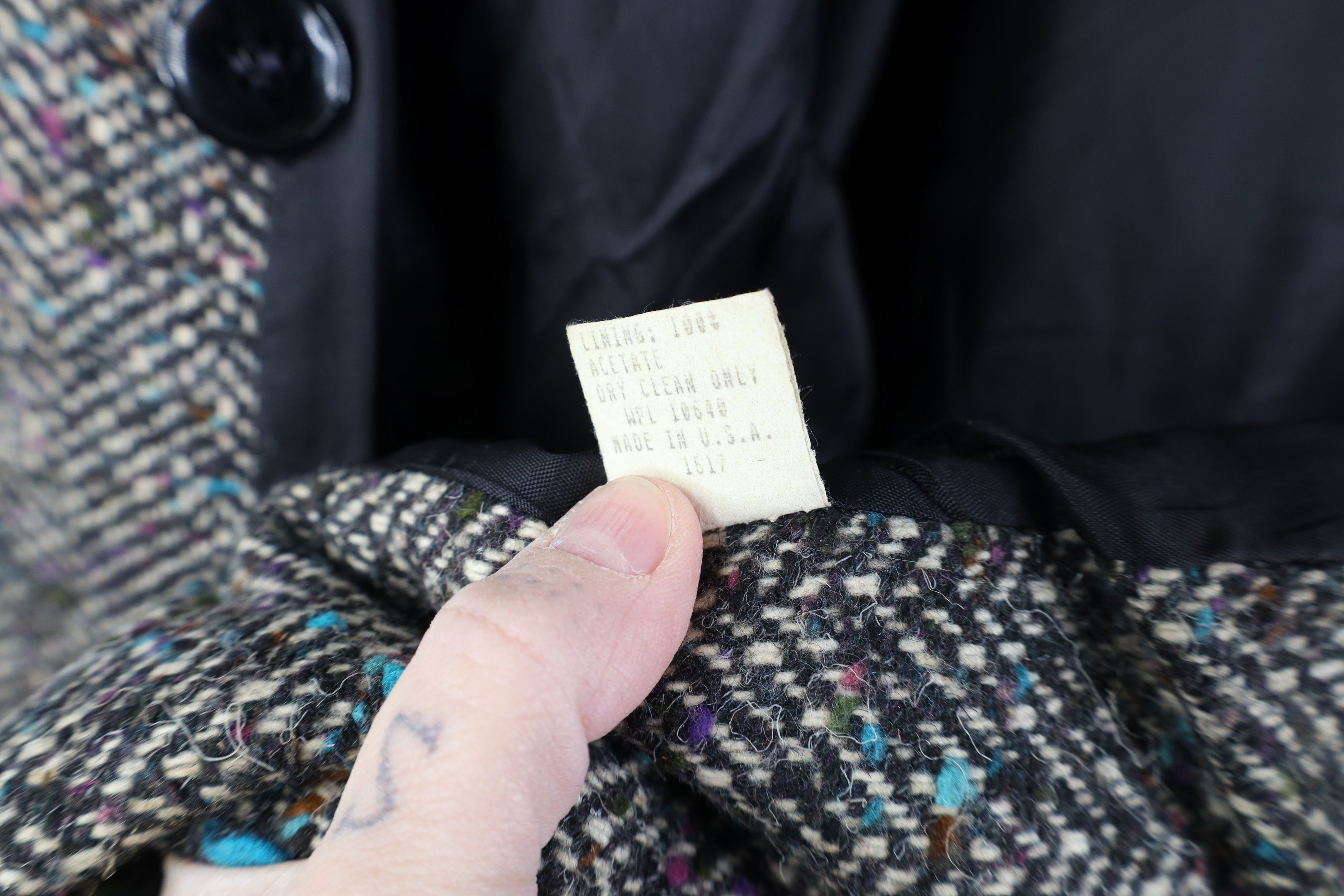Vintage Vintage 80s 90s Streetwear Wool Tweed Overcoat Jacket USA Size XXL / US 16-18 / IT 52-54 - 12 Thumbnail
