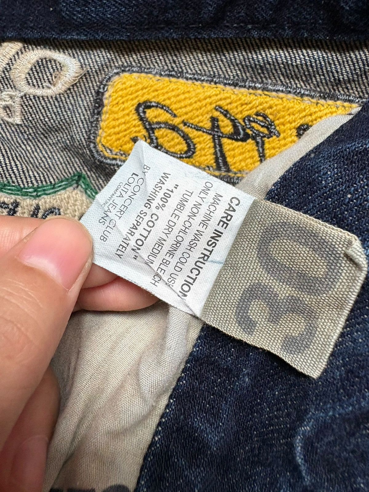 Japanese Brand Vintage Japanese Brand Patch Embellish Mud Wash Loose Jean Size US 34 / EU 50 - 10 Thumbnail