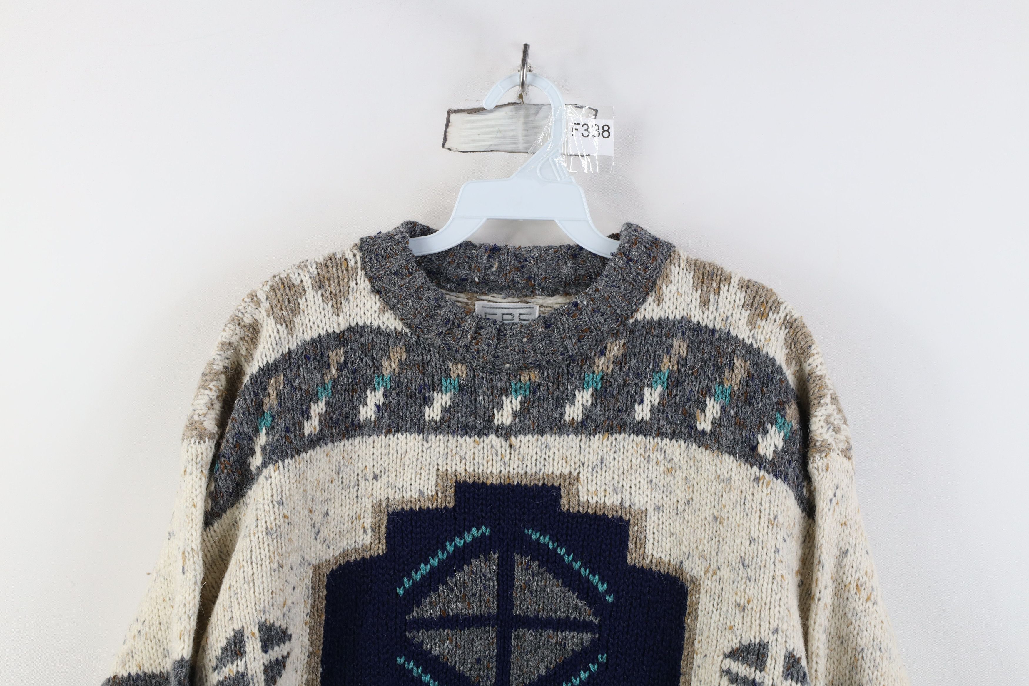 Vintage Vintage 90s Streetwear Fair Isle Southwestern Knit Sweater Size M / US 6-8 / IT 42-44 - 2 Thumbnail