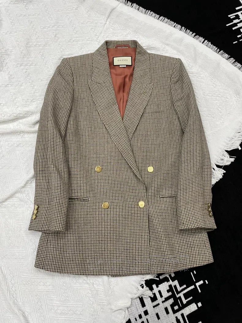 Gucci Gucci Bird check suit jacket Size XS / US 0-2 / IT 36-38 - 1 Thumbnail