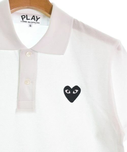 Comme des Garcons PLAY Polo Shirt Cotton Short Sleeve Patch Black Heart White Size US S / EU 44-46 / 1 - 4 Thumbnail