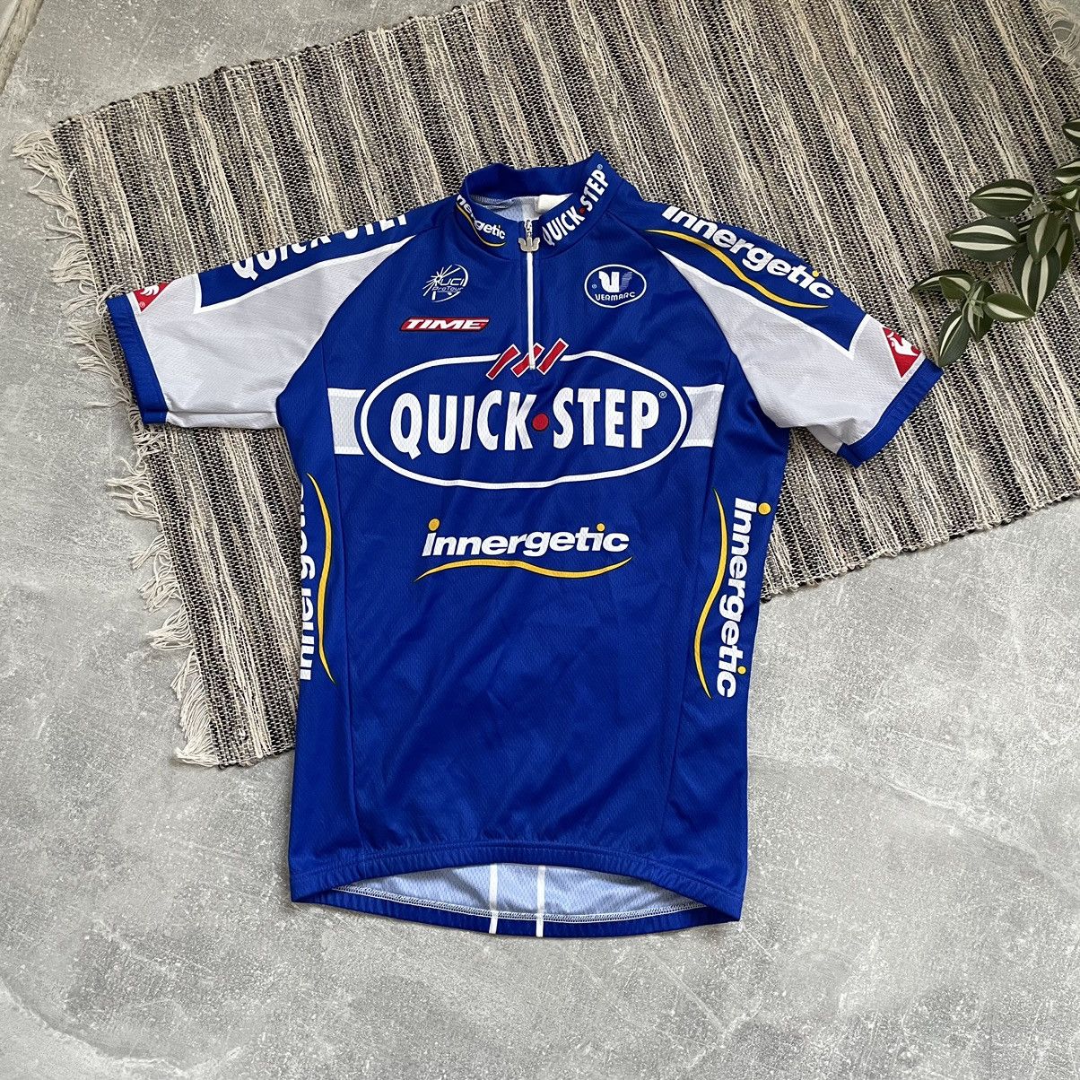 Maillot De Vélo Vintage Time Quick Step Vermarc – XXL – Multicolore