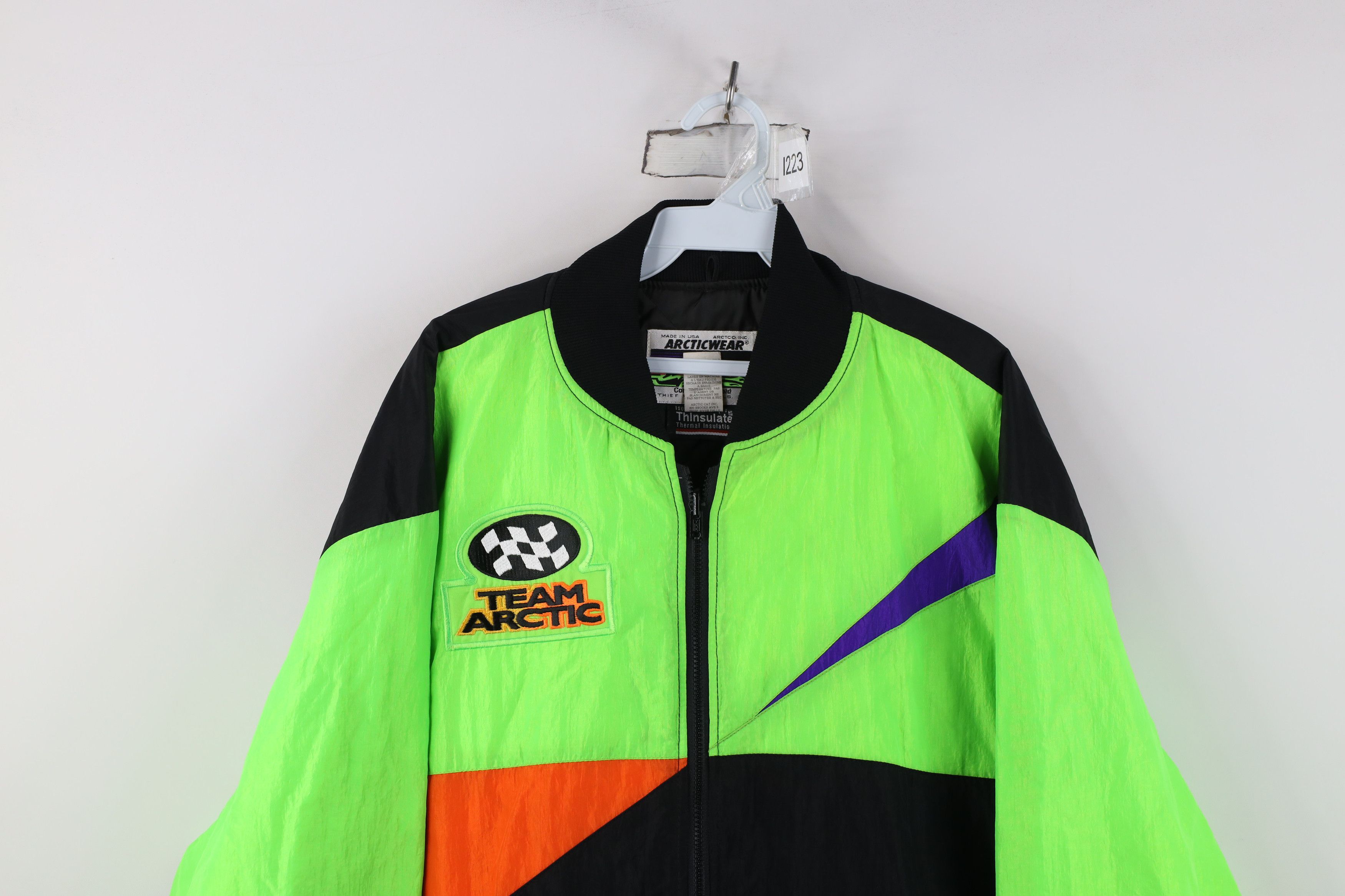 Vintage Vintage 90s Arctic Cat Team Arctic Racing Bomber Jacket USA Size US XL / EU 56 / 4 - 2 Thumbnail