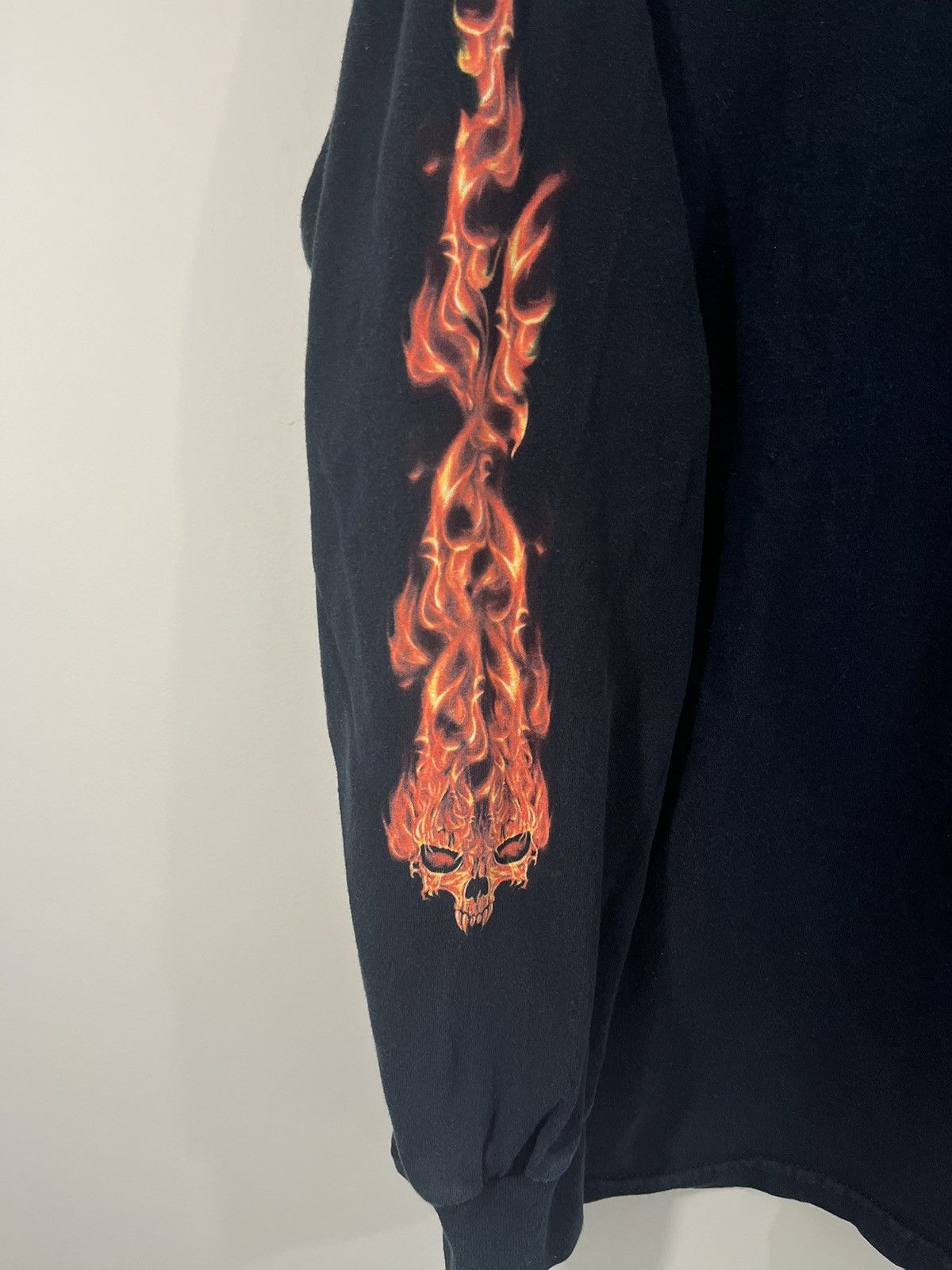 Vintage Iron Horse Bike Week Flaming Skull Y2K Long Sleeve Shirt Size US XL / EU 56 / 4 - 5 Thumbnail