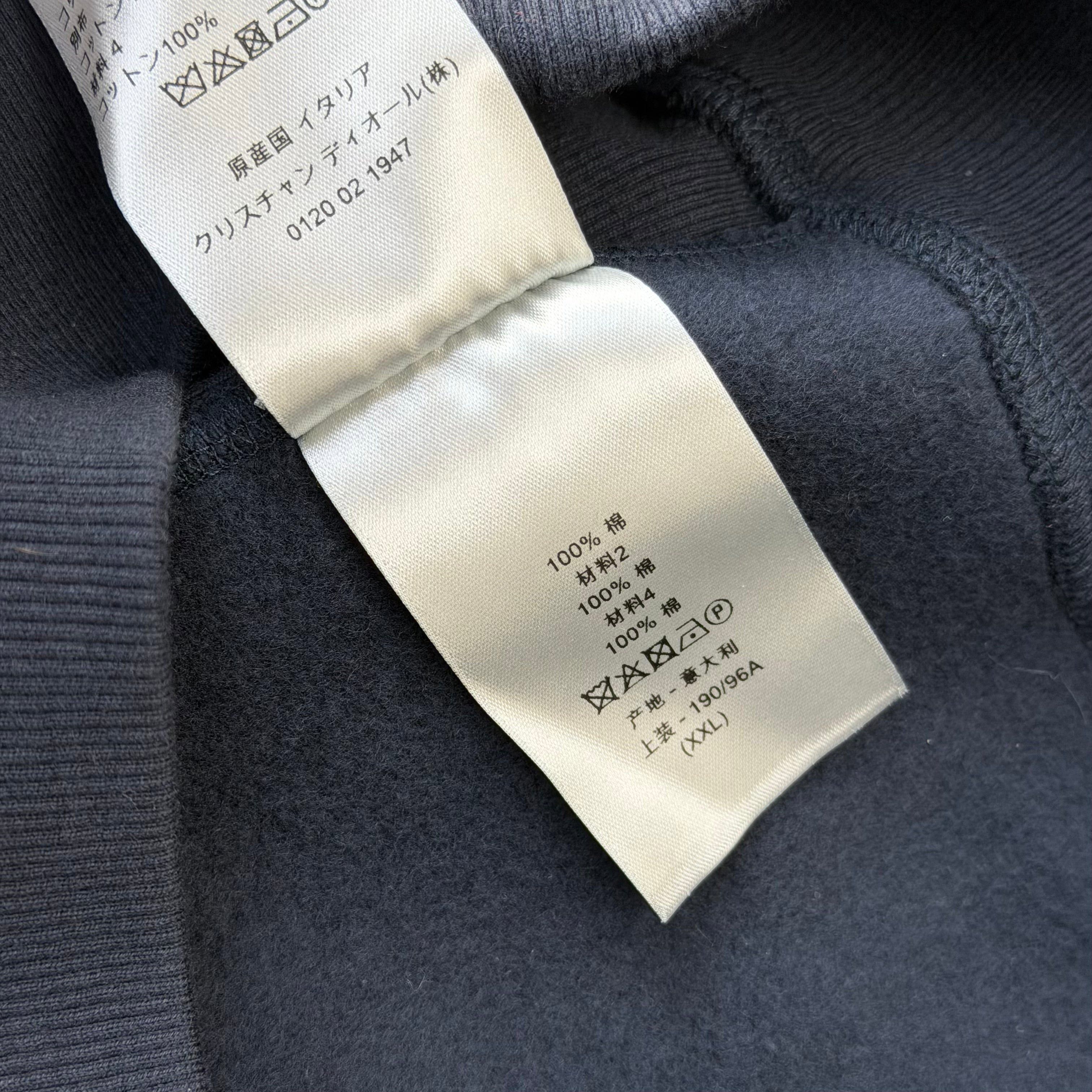 Dior Dior Oblique Relaxed-Fit Hooded Sweatshirt Navy XXL Size US XXL / EU 58 / 5 - 5 Thumbnail