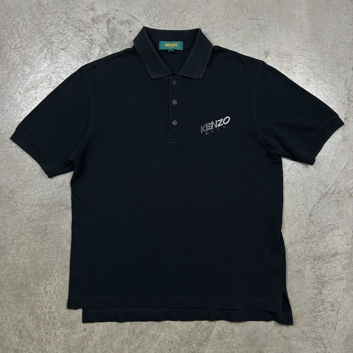Kenzo × Vintage 1990s Kenzo Golf Black Polo Size US M / EU 48-50 / 2 - 8 Thumbnail