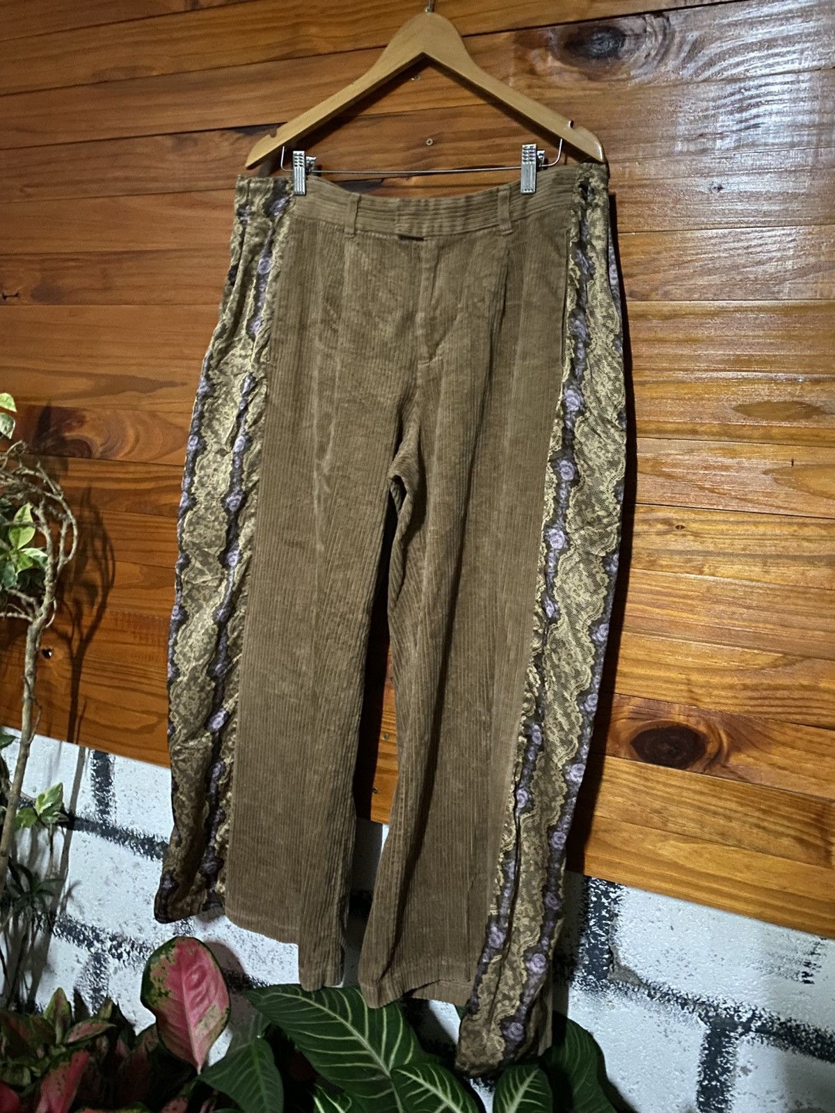 GU × Undercover GU × UNDERCOVER Hybrid Corduroy Patchwork Pants Avant-Garde Size US 36 / EU 52 - 4 Thumbnail
