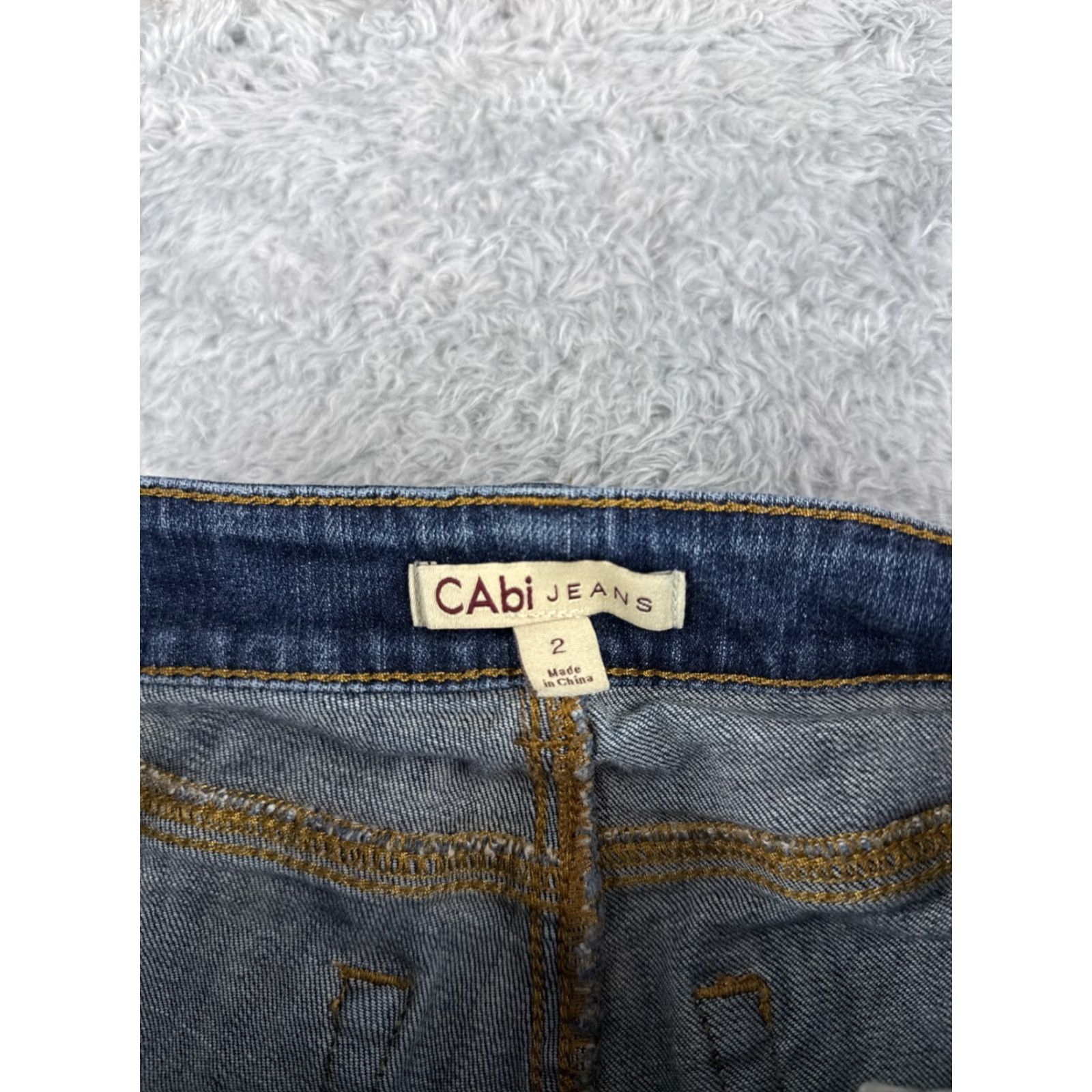 Vintage Cabi Jeans Bootcut Denim Blue 26x30 Regular 26 Waist 30 Inseam Women 2 Cotton Blend Stretch Medium Wash 5-Pocket Jeans Size 26" / US 2 / IT 38 - 6 Thumbnail