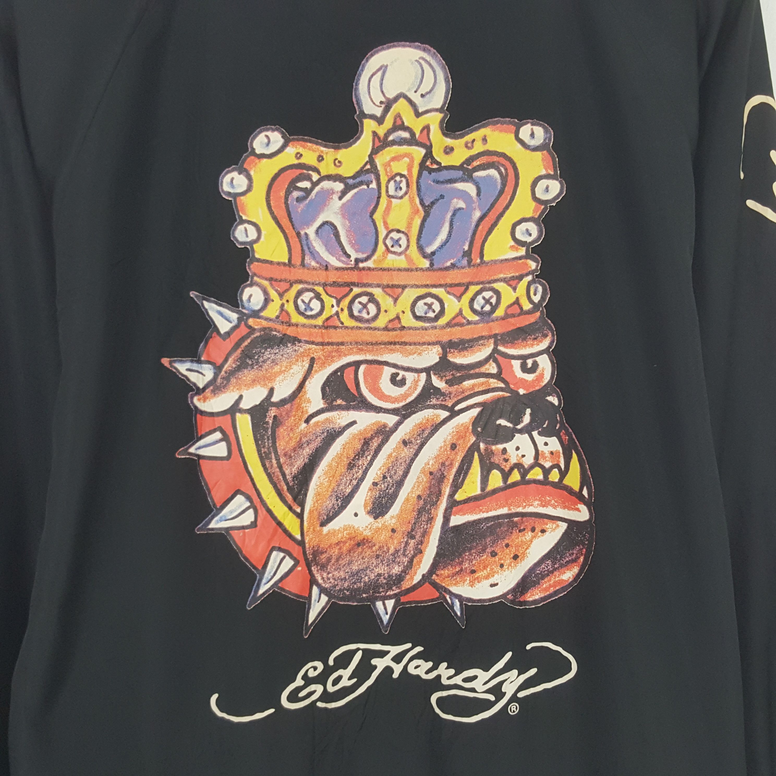 Ed Hardy × Vintage Vintage Ed Hardy Zipper Windbreaker Jacket Size US L / EU 52-54 / 3 - 2 Thumbnail