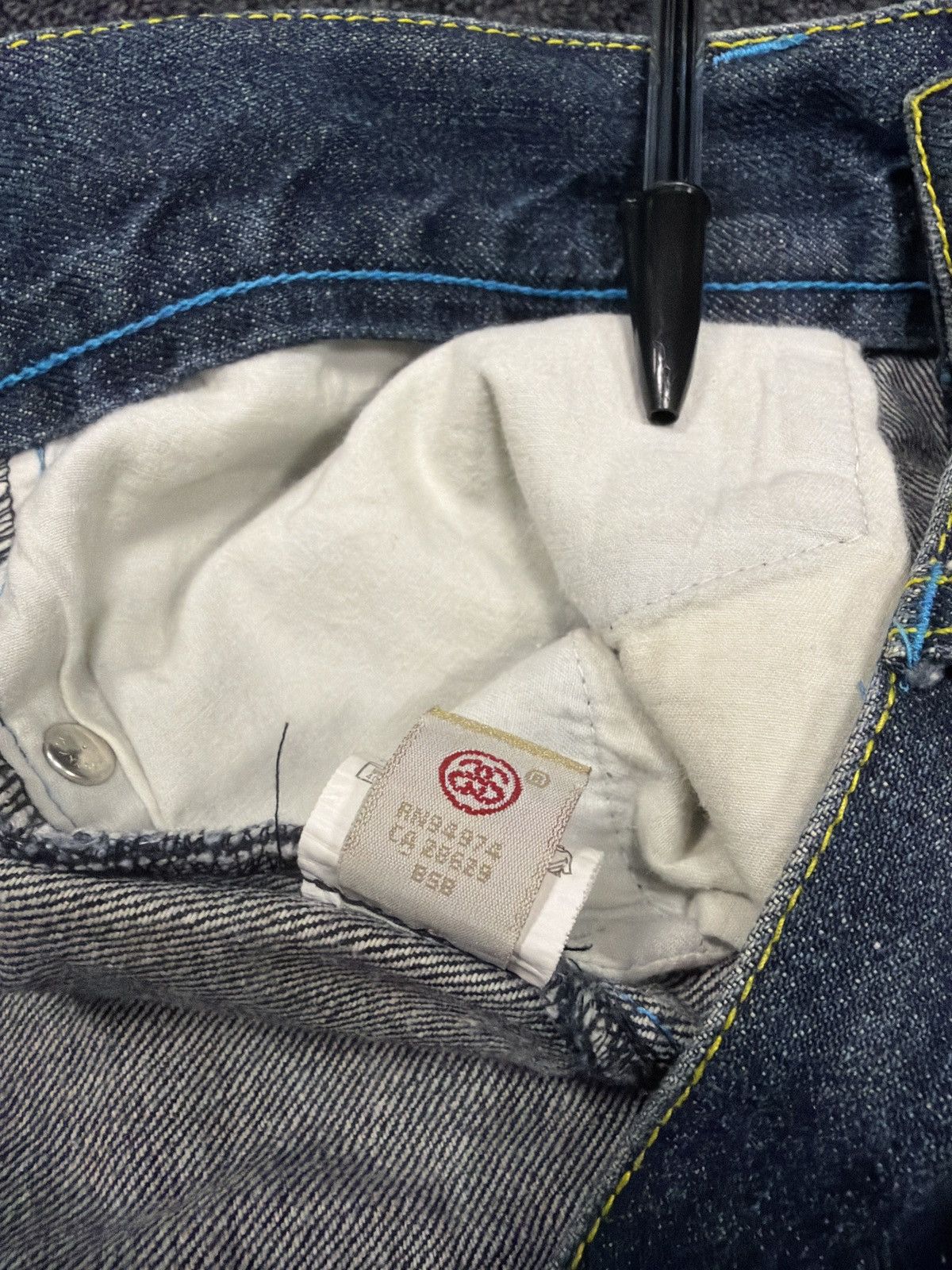 Stussy Vintage 2000s Stussy Embroidered Jeans - Waist: 34” Size US 34 / EU 50 - 9 Thumbnail
