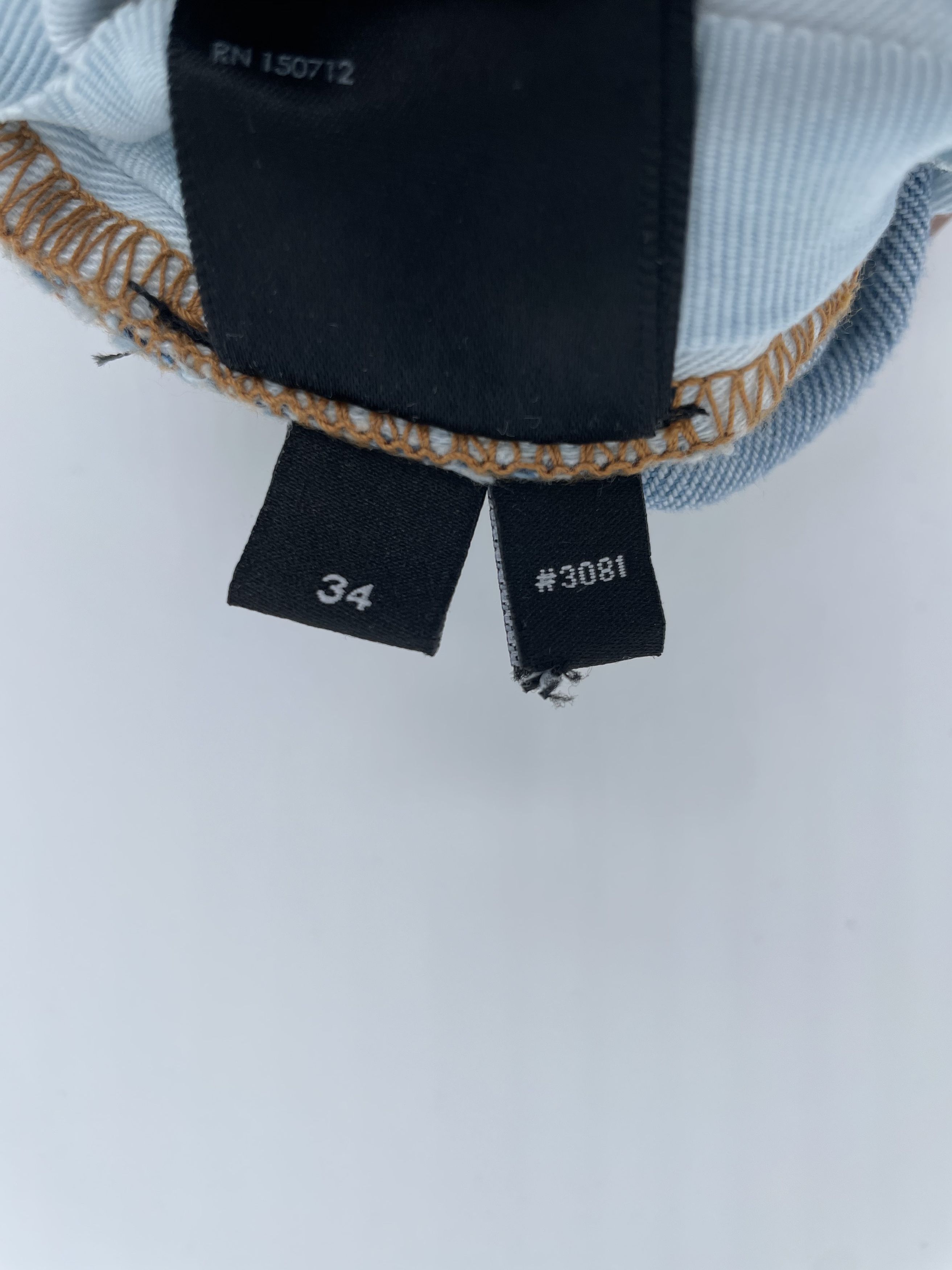Amiri AMIRI (Zig Zag Light Indigo Jeans) Size US 34 / EU 50 - 12 Thumbnail