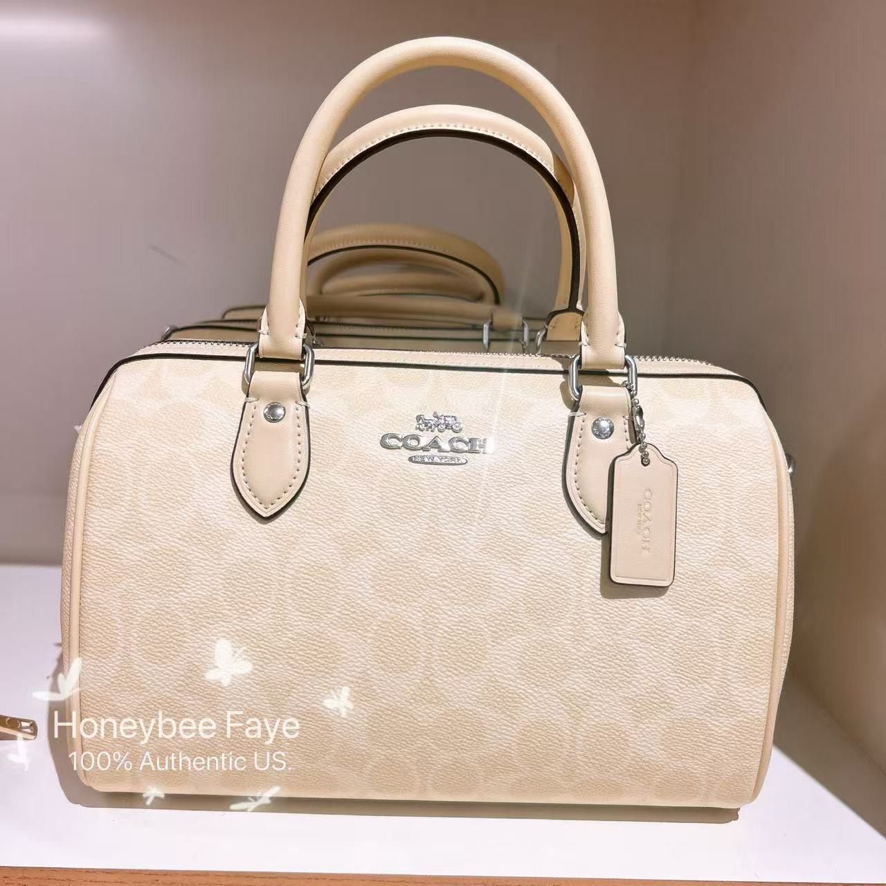 Coach Rowan Satchel Bag In Signature Canvas CV961 Size ONE SIZE - 1 Thumbnail