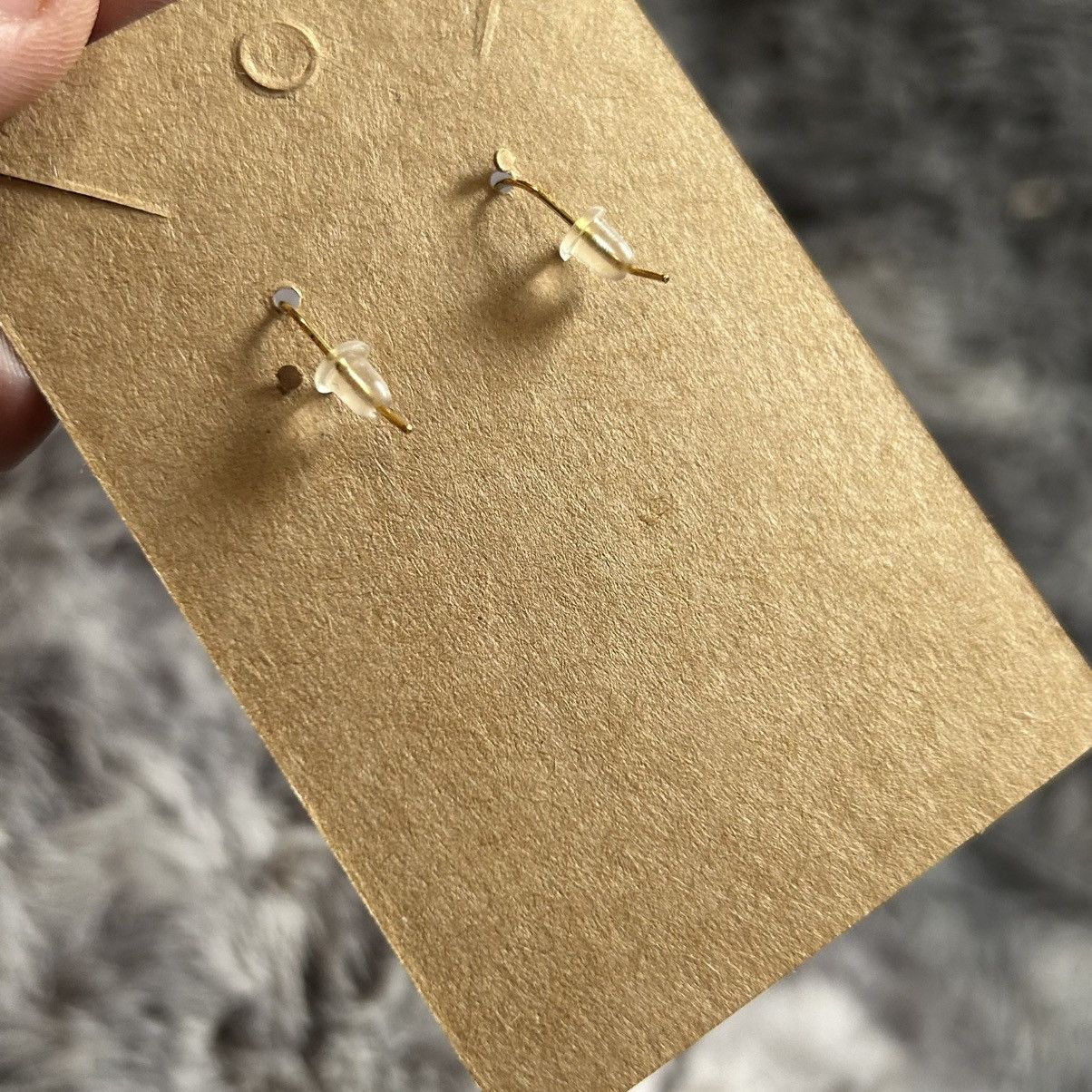 Handmade Handcrafted elegant genuine stone cat eye barrel earrings Size ONE SIZE - 3 Thumbnail