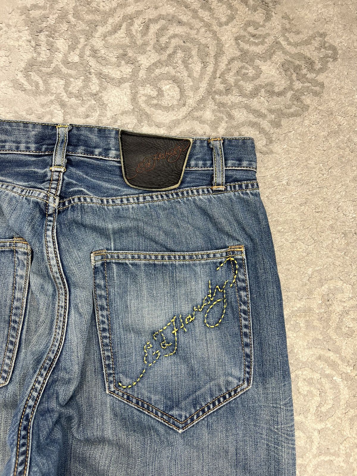 Ed Hardy Baggy Spodnie Ed Hardy Logo Japan Style Christian Audigier Size US 32 / EU 48 - 4 Thumbnail