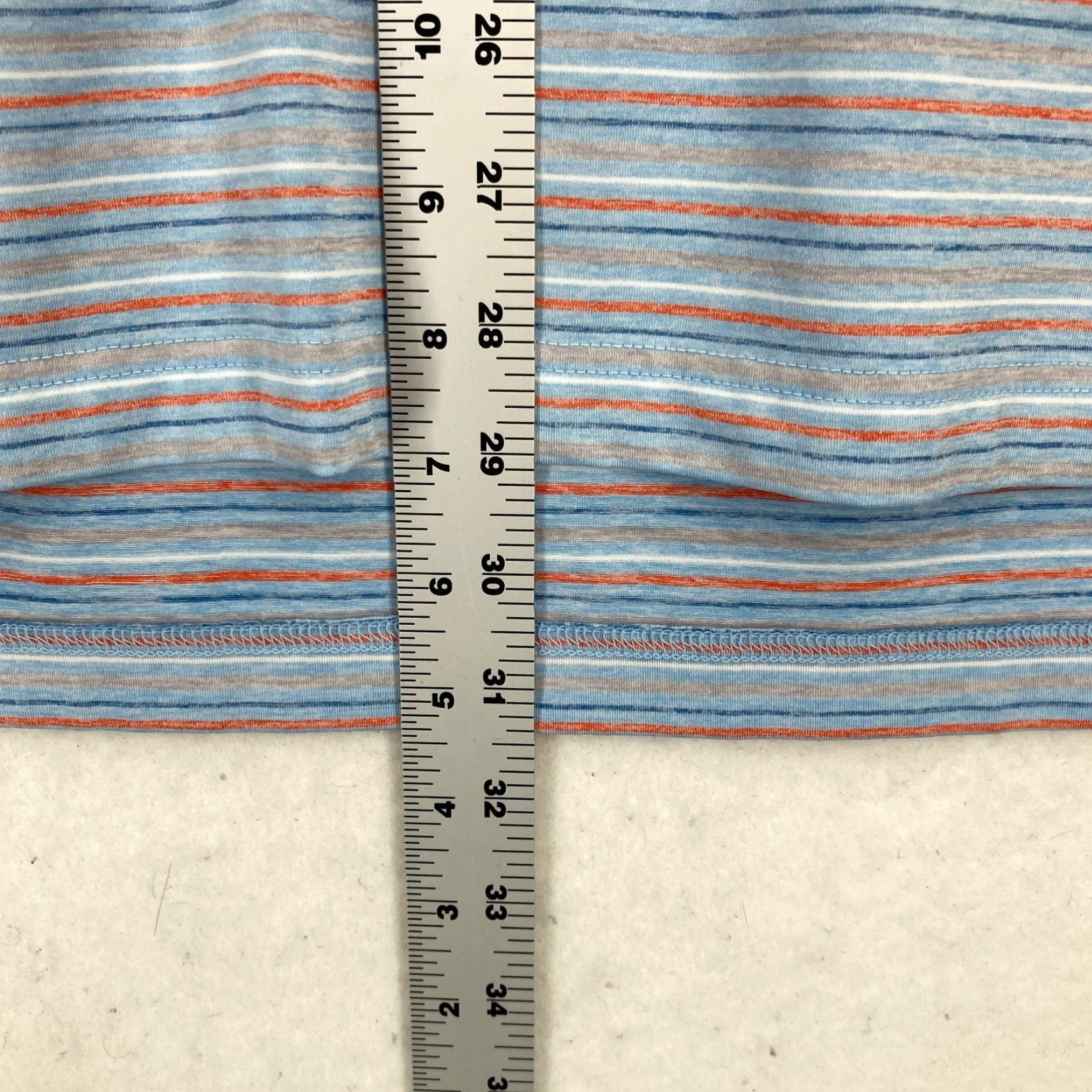 johnnie-O Johnnie-O Polo Shirt Mens Large Blue Striped Stretch Preppy Polo Shirt Mens L Blue Striped Stretch Performance Golf Casual Activewear Size US L / EU 52-54 / 3 - 7 Thumbnail